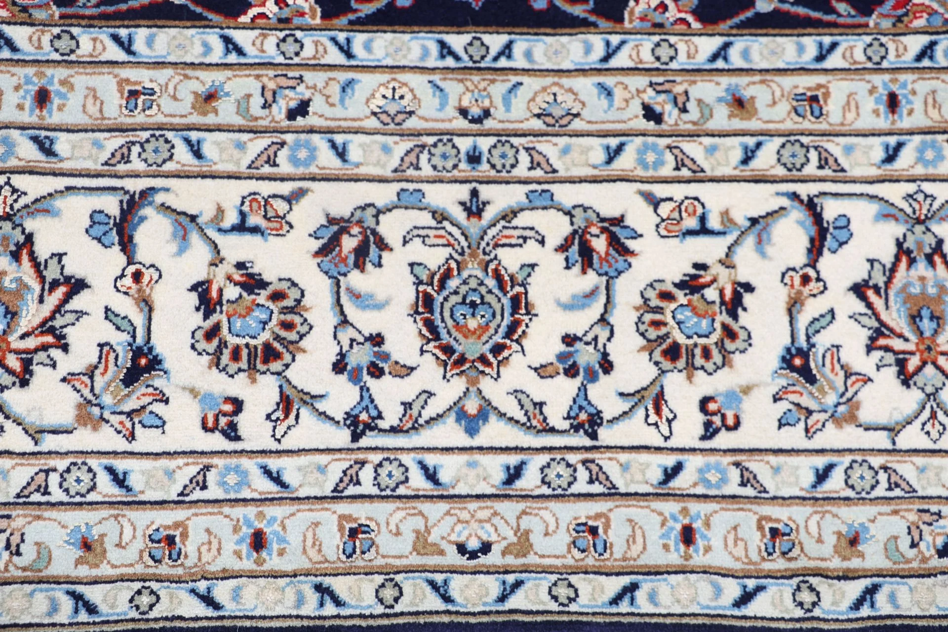 Handgeknüpfter Kashan Perserteppich, 250 × 353 cm, Wolle