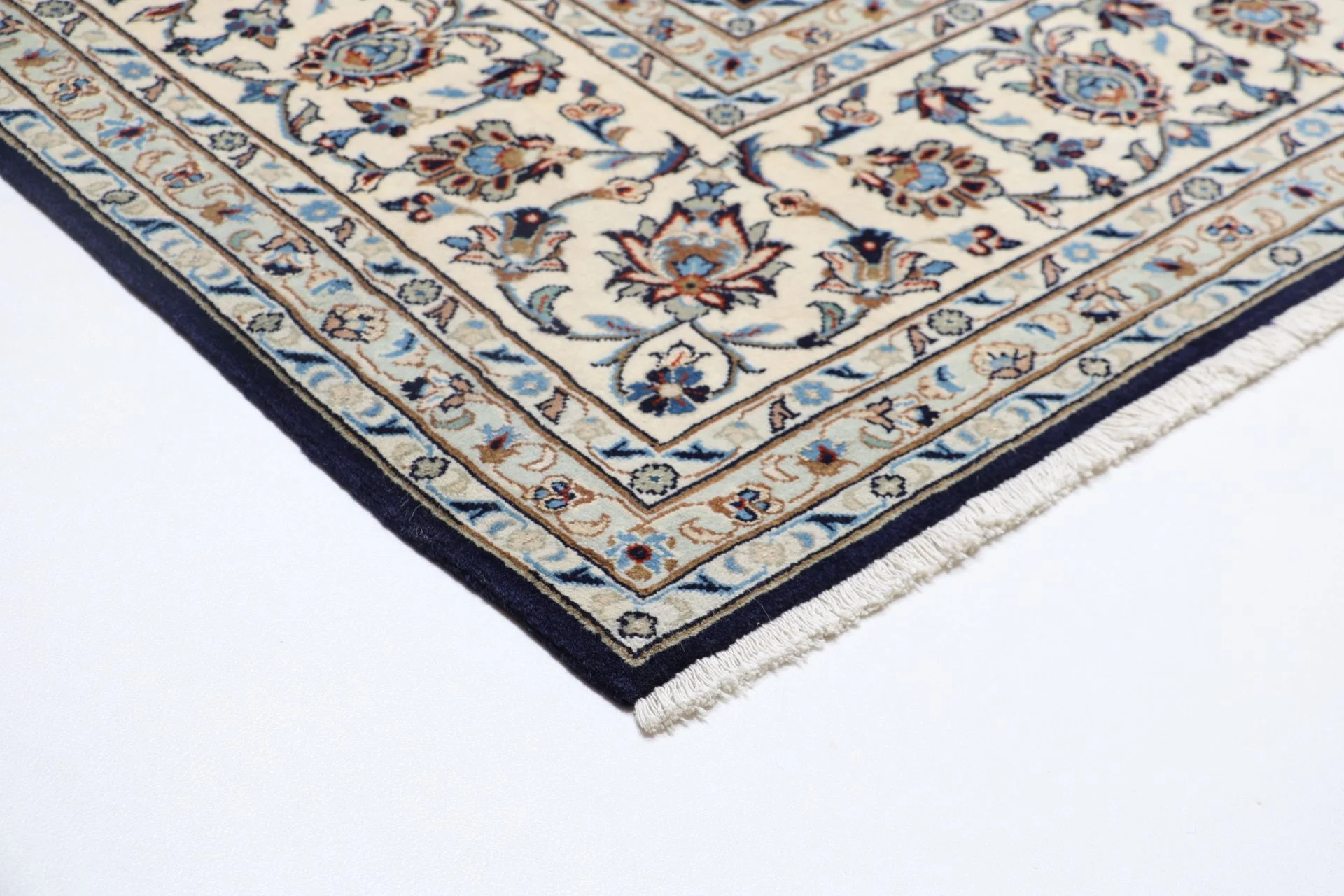 Handgeknüpfter Kashan Perserteppich, 250 × 353 cm, Wolle
