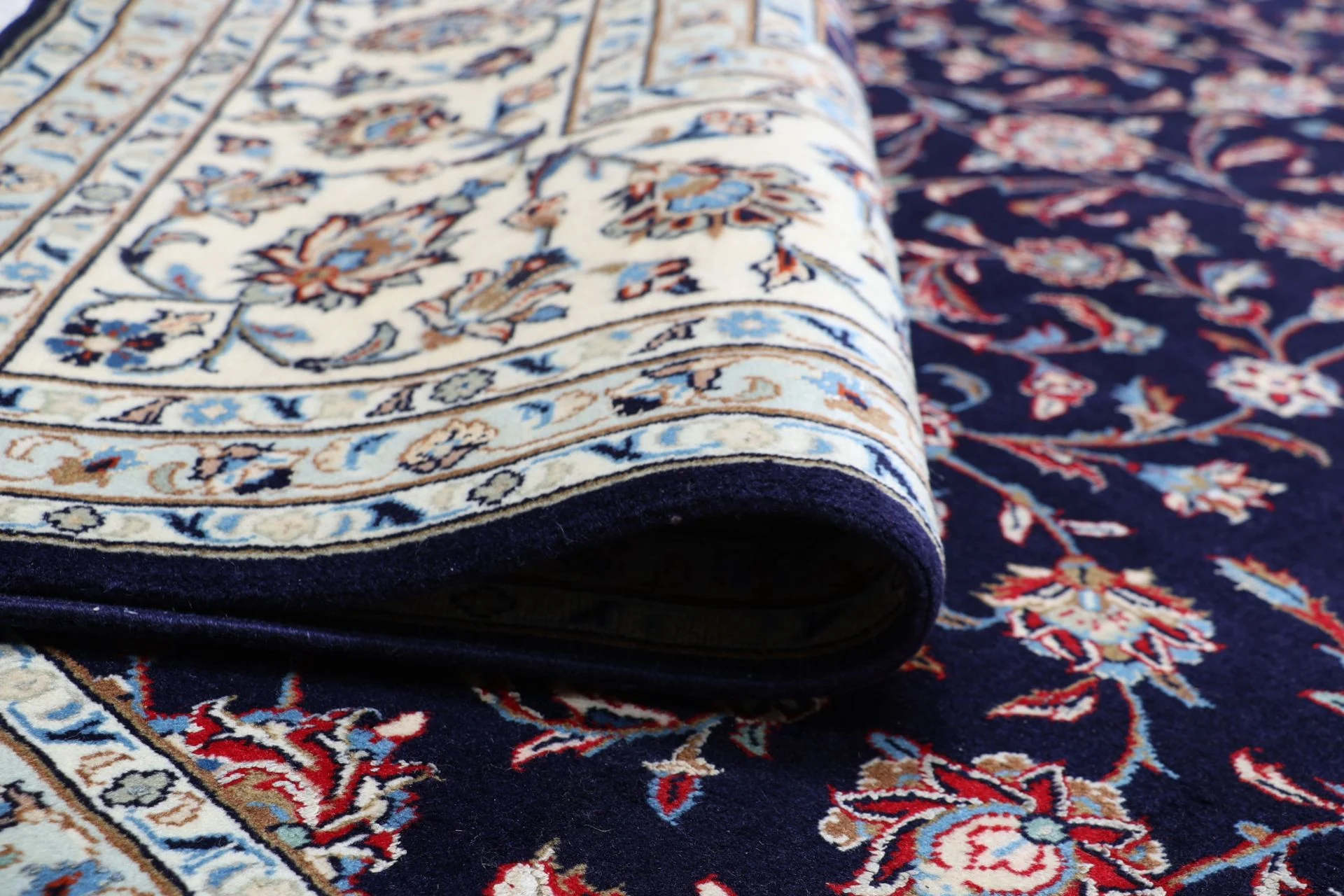 Handgeknüpfter Kashan Perserteppich, 250 × 353 cm, Wolle