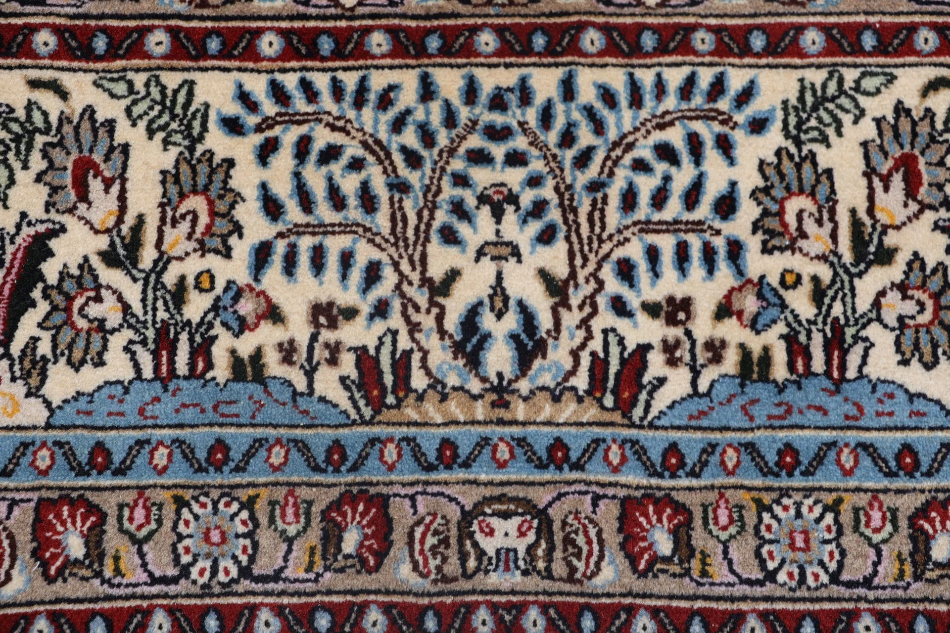 Handgeknüpfter Moud Perserteppich, 198 × 300 cm, Wolle