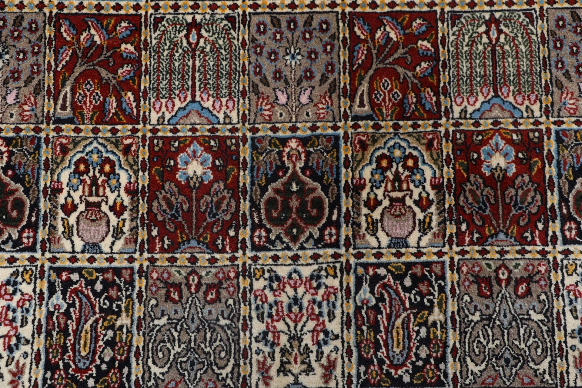 Handgeknüpfter Moud Perserteppich, 198 × 300 cm, Wolle