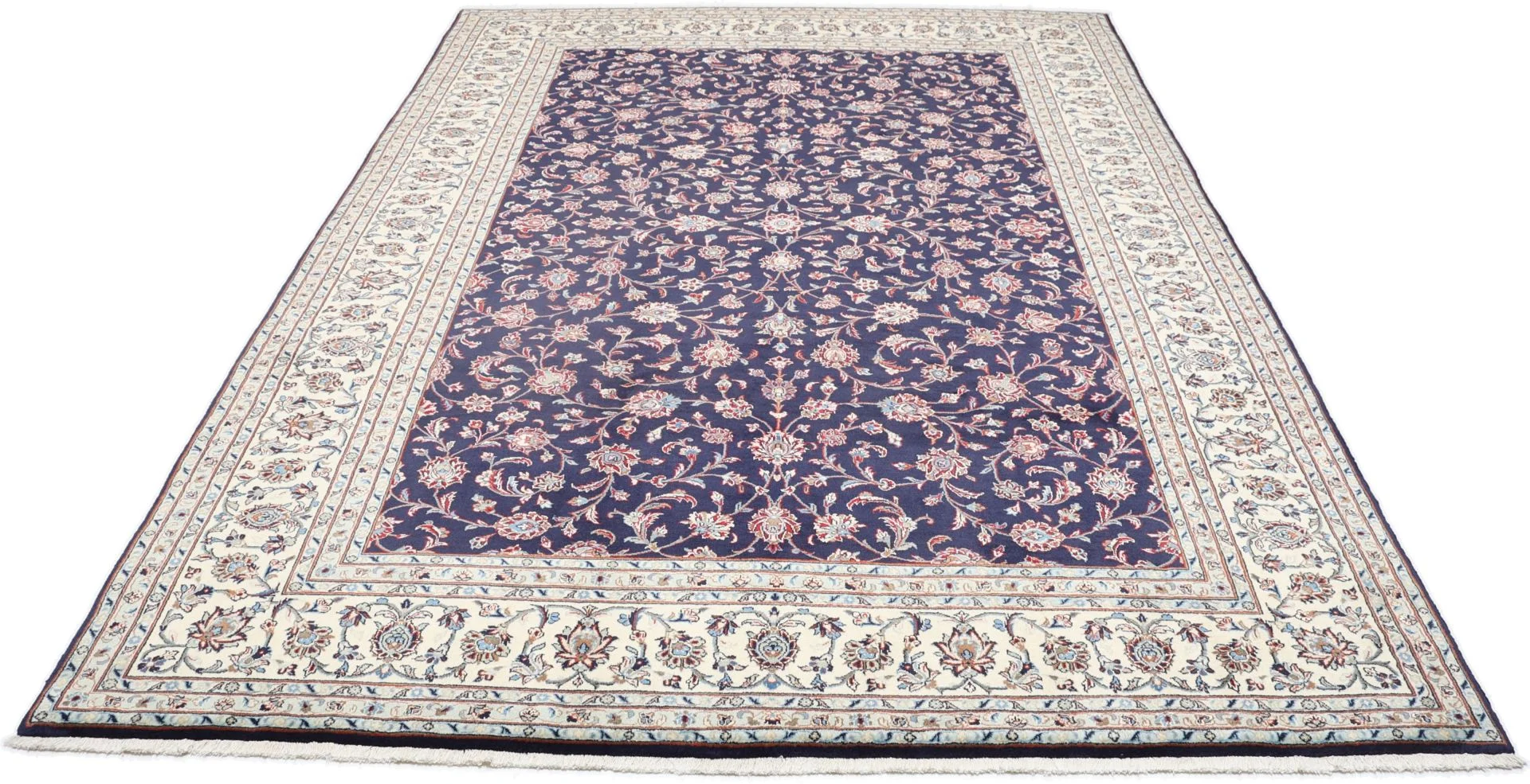 Handgeknüpfter Kashan Perserteppich, 245 × 348 cm, Wolle
