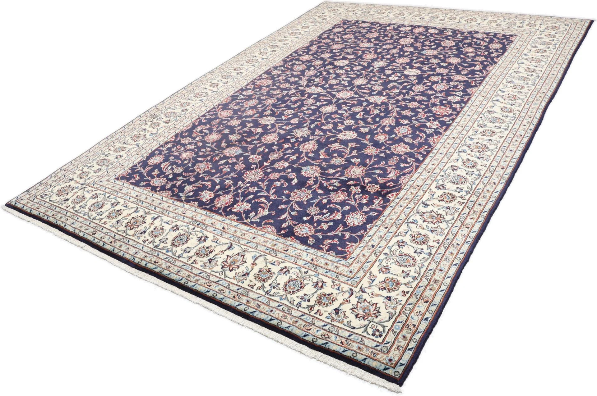 Handgeknüpfter Kashan Perserteppich, 245 × 348 cm, Wolle