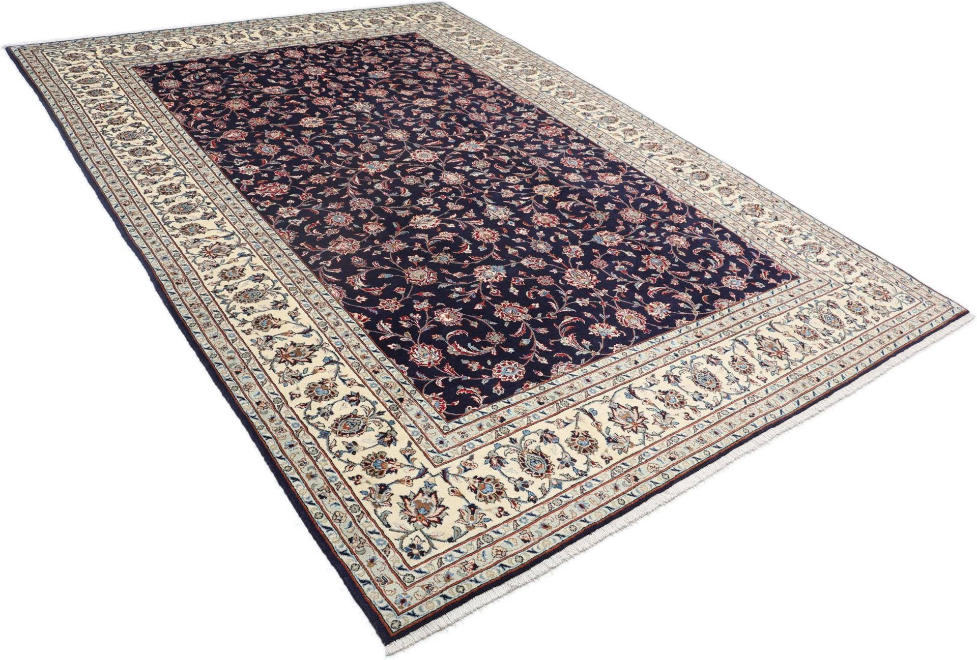 Handgeknüpfter Kashan Perserteppich, 245 × 348 cm, Wolle