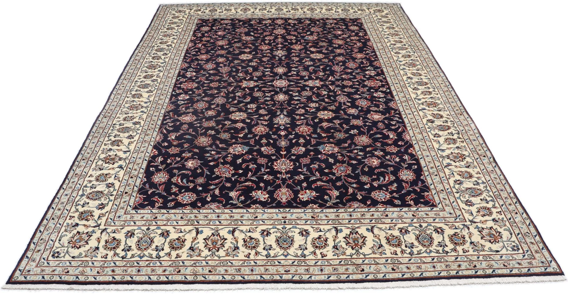 Handgeknüpfter Kashan Perserteppich, 245 × 348 cm, Wolle