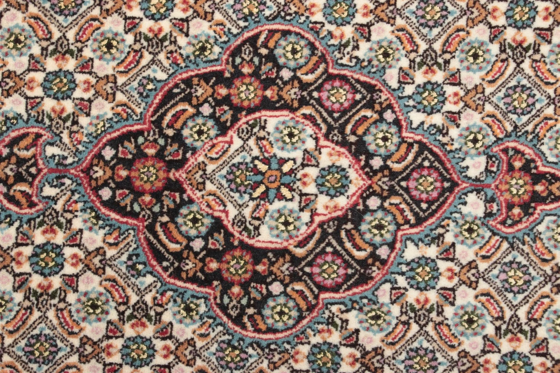 Handgeknüpfter Moud Perserteppich, 77 × 296 cm, Wolle