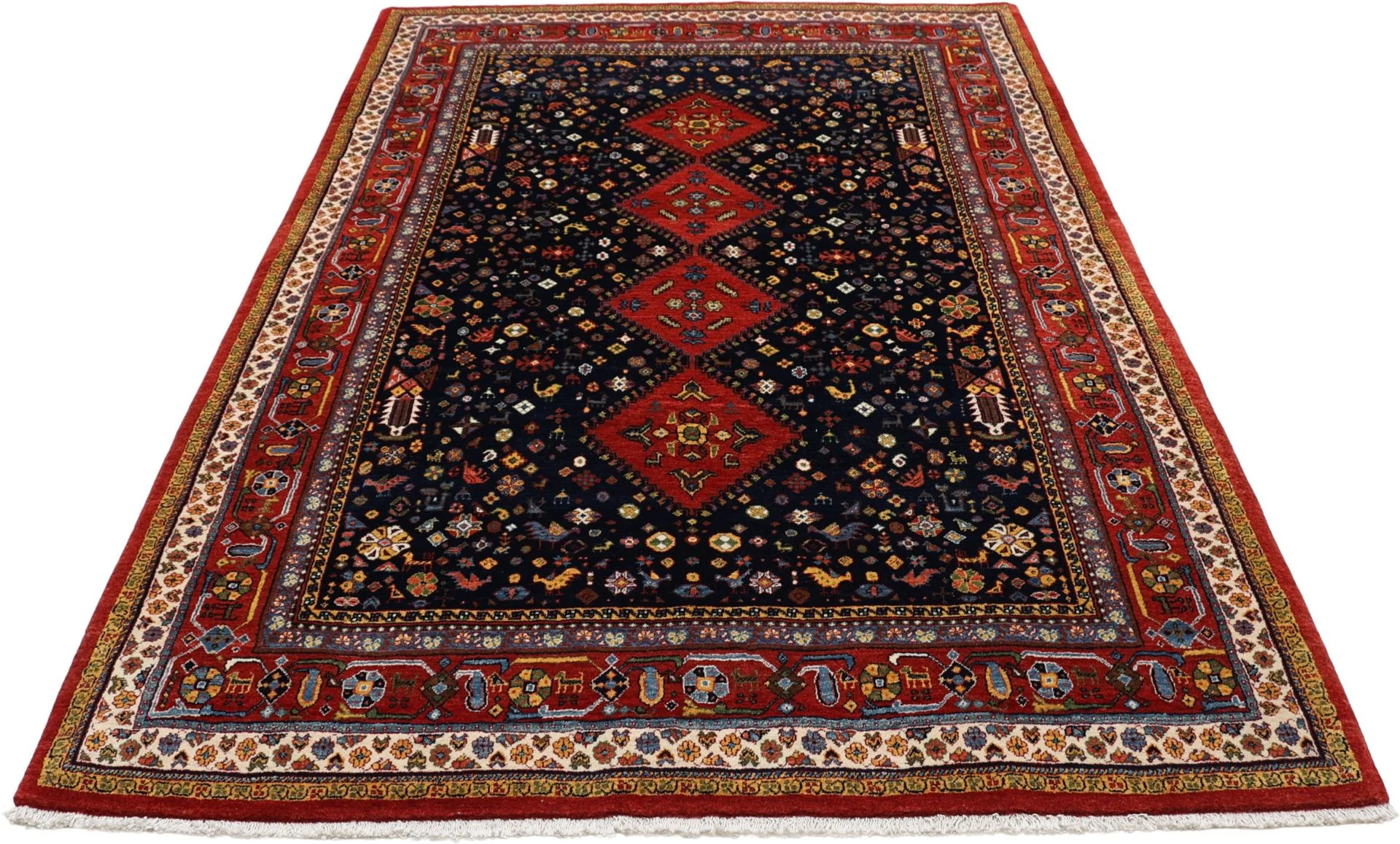 Handgeknüpfter Qashqai Perserteppich, 173 × 259 cm, Wolle