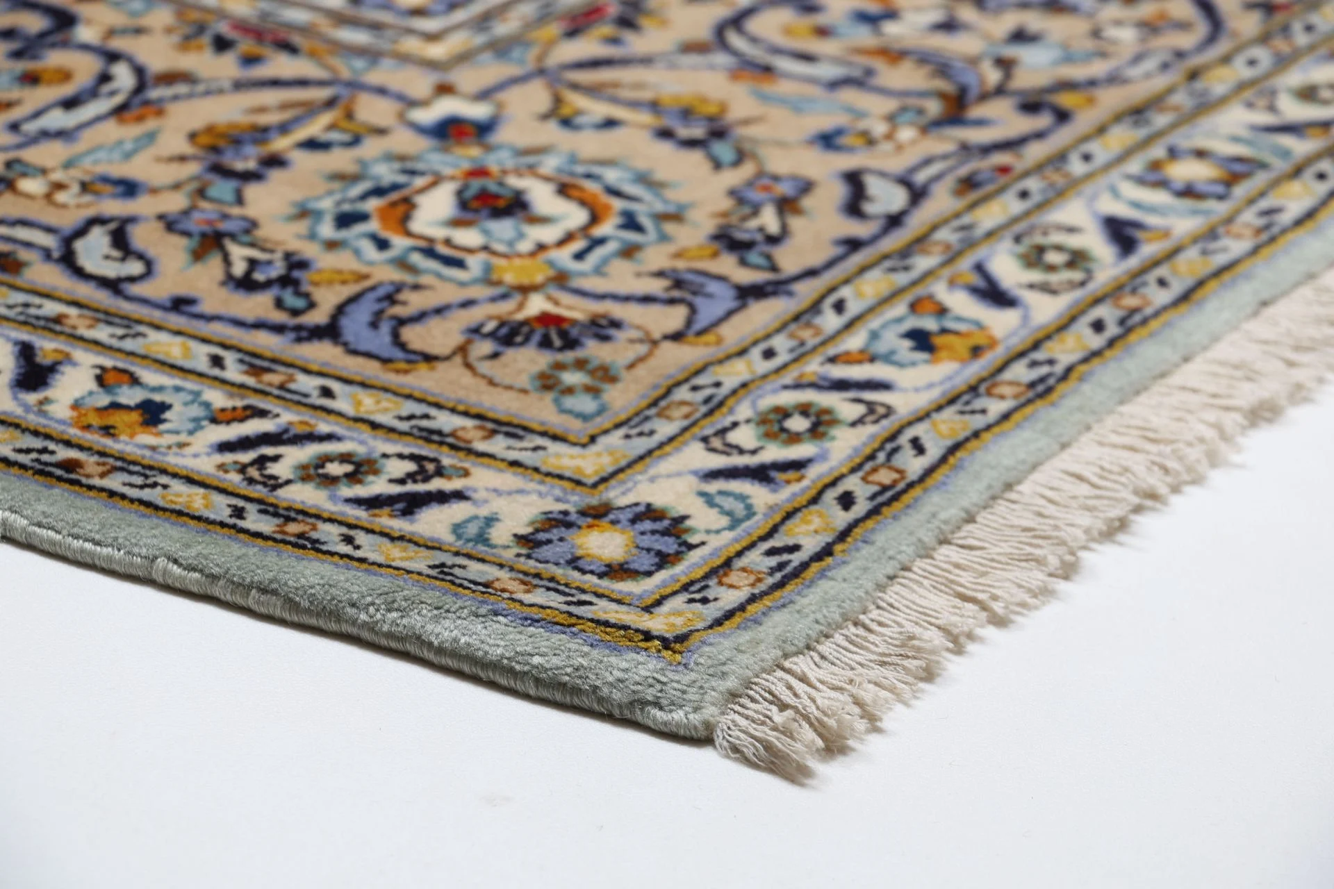 Handgeknüpfter Kashan Perserteppich 240 × 368 cm