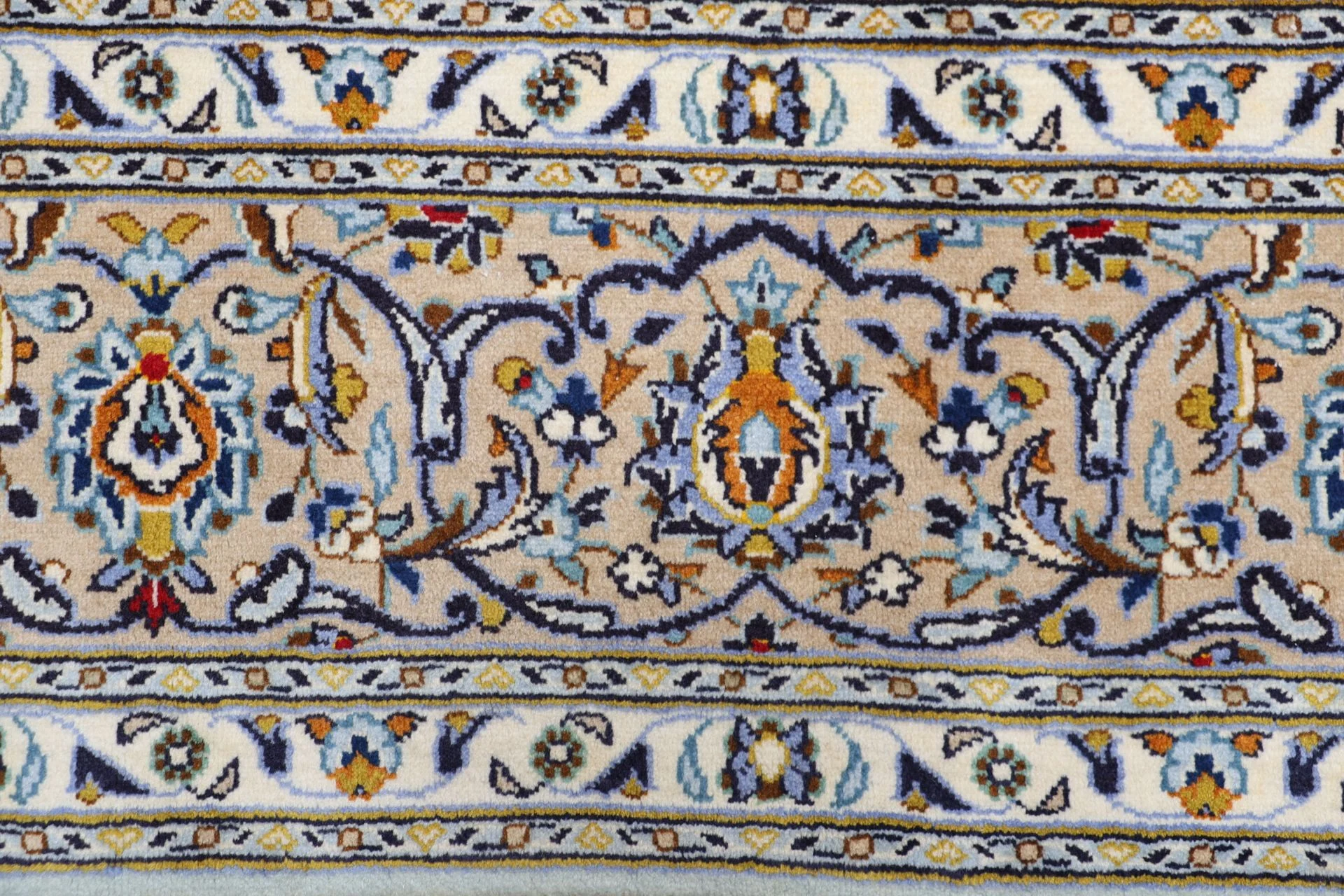 Handgeknüpfter Kashan Perserteppich 240 × 368 cm
