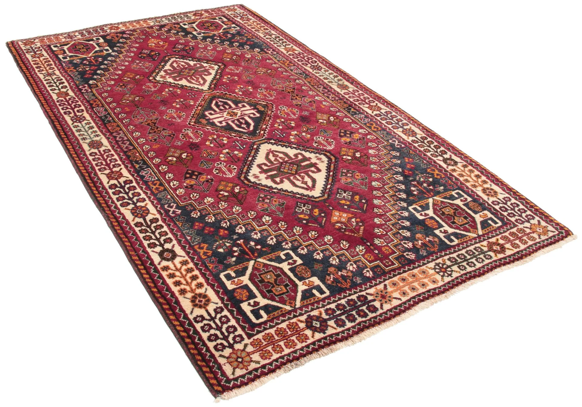 Bijar Perserteppich 142 × 208 cm aus Wolle & Seide, handgeknüpft