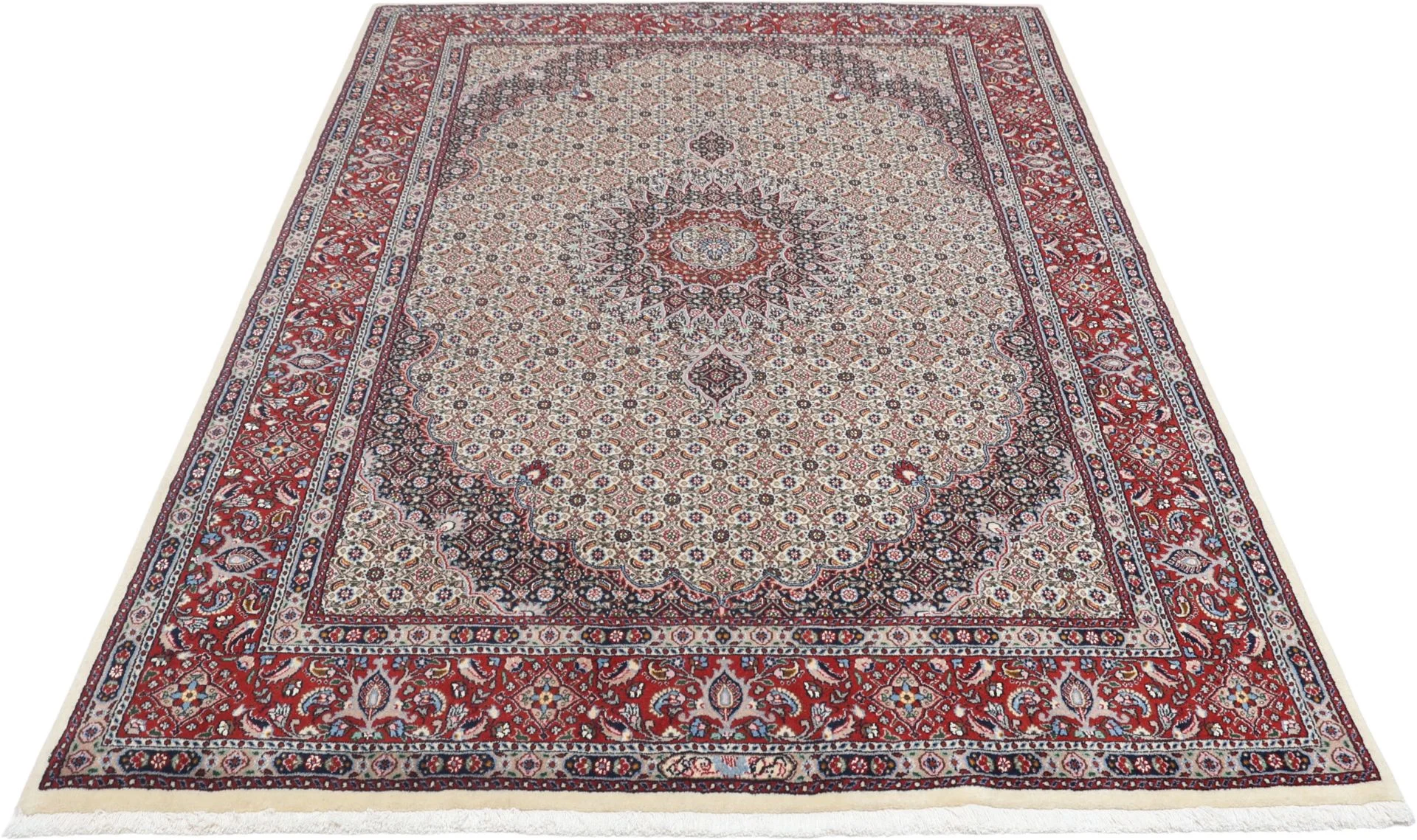 Moud Perserteppich 166 × 236 cm aus Wolle & Seide, handgeknüpft