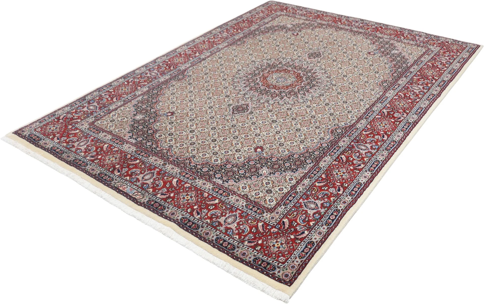 Moud Perserteppich 166 × 236 cm aus Wolle & Seide, handgeknüpft