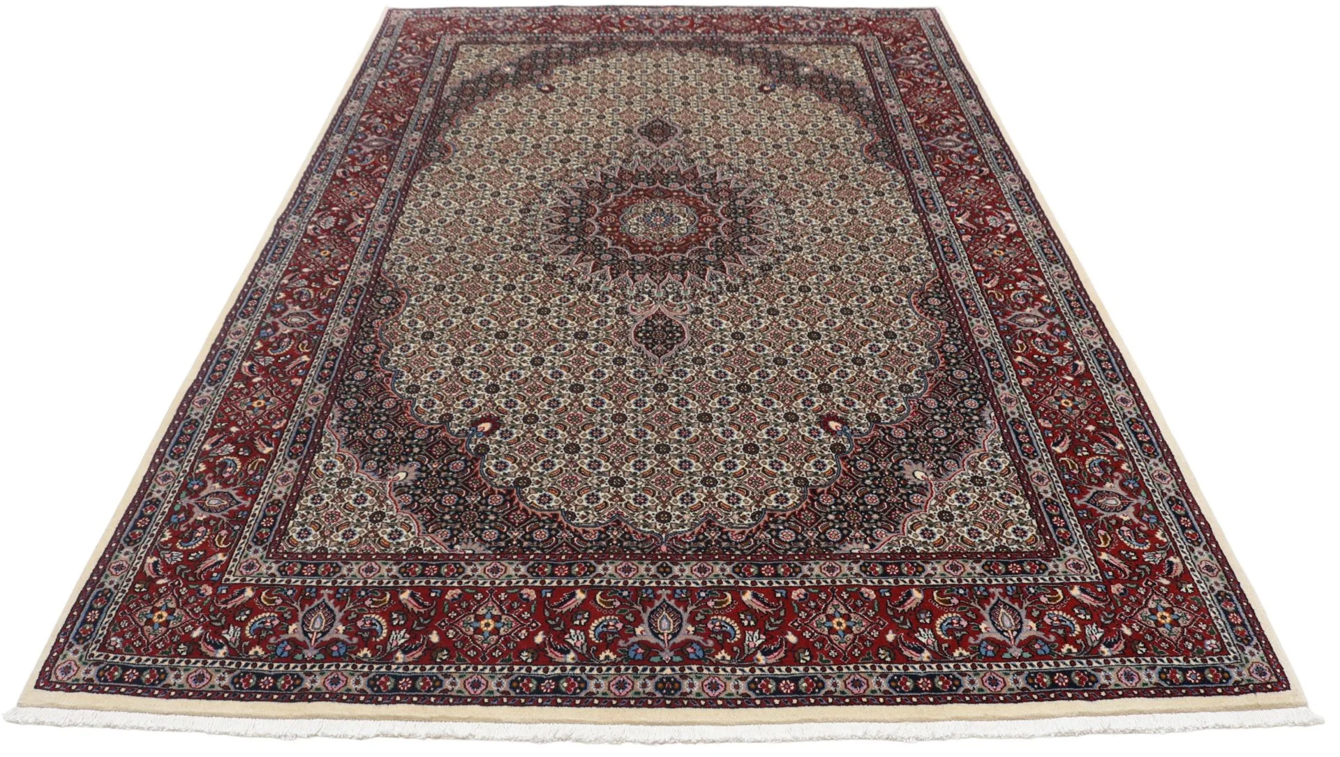 Moud Perserteppich 166 × 236 cm aus Wolle & Seide, handgeknüpft