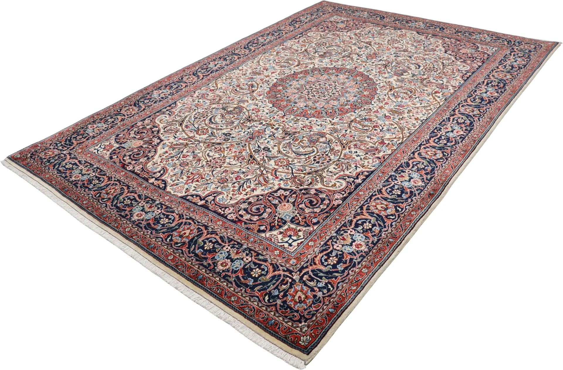 Sarough Perserteppich 207 × 305 cm aus Wolle, handgeknüpft
