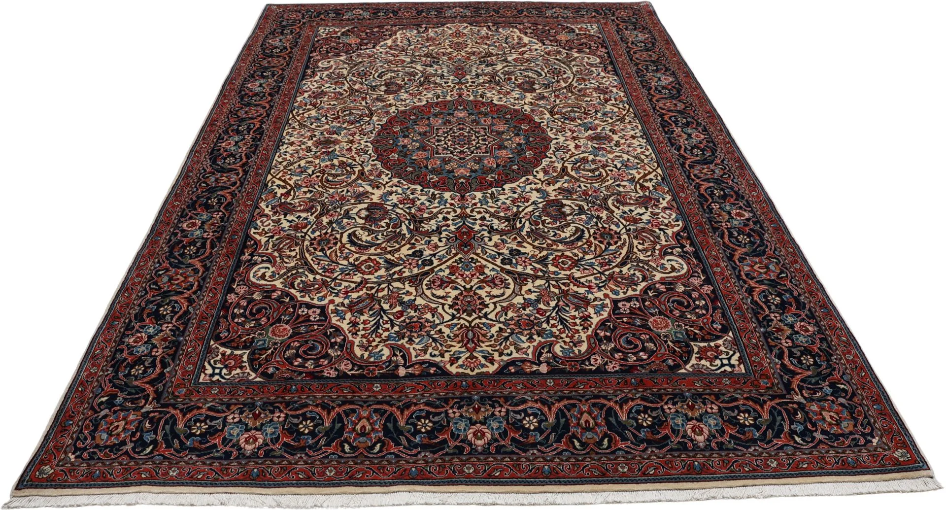 Sarough Perserteppich 207 × 305 cm aus Wolle, handgeknüpft
