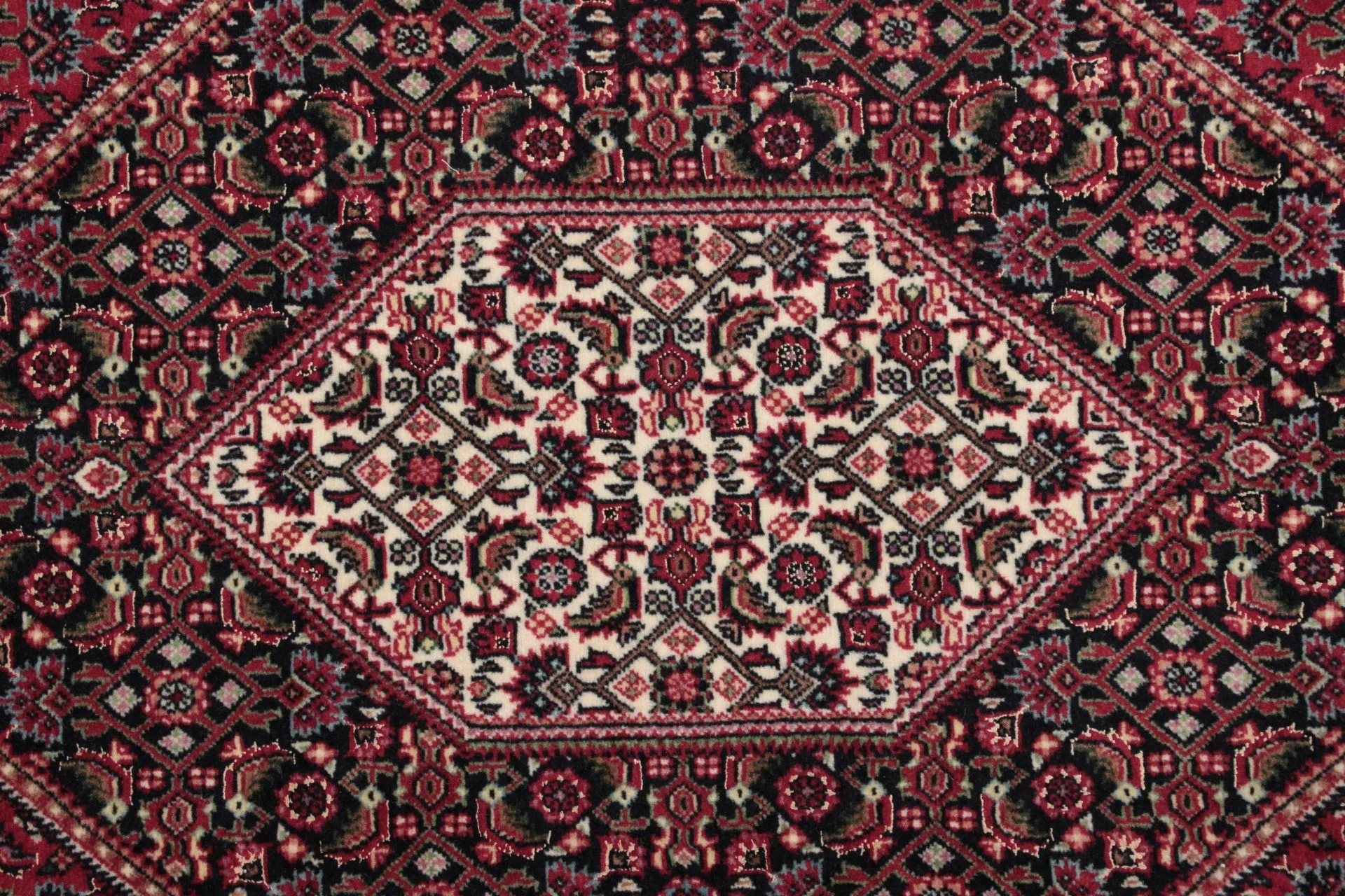 Bijar Perserteppich 85 × 330 cm aus Wolle & Seide, handgeknüpft