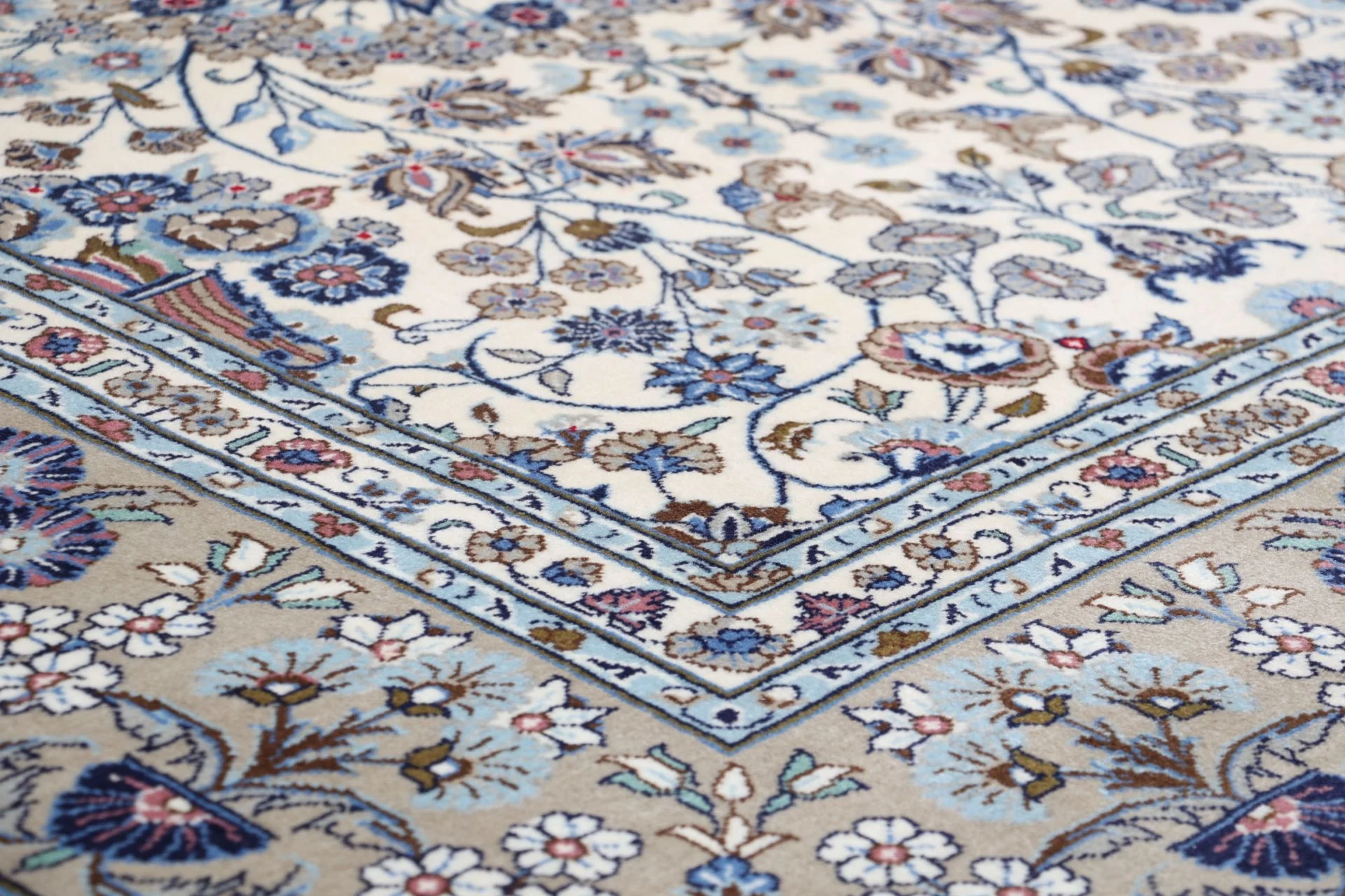 Kashan Perserteppich aus Iran, 257 × 351 cm