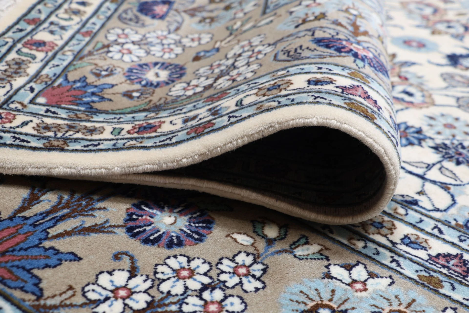 Kashan Perserteppich aus Iran, 257 × 351 cm