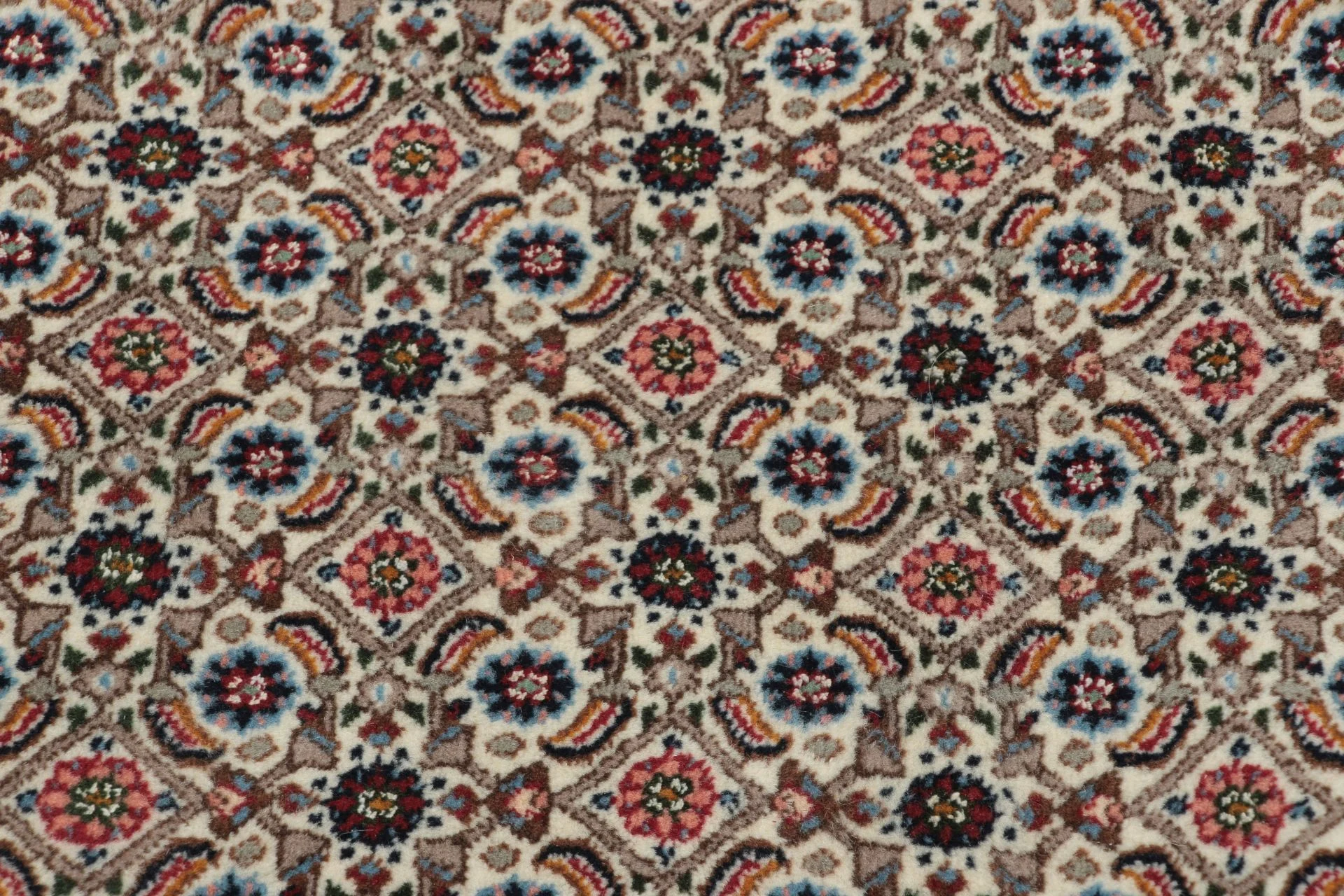 Handgeknüpfter Moud Perserteppich, 140 × 210 cm, Wolle