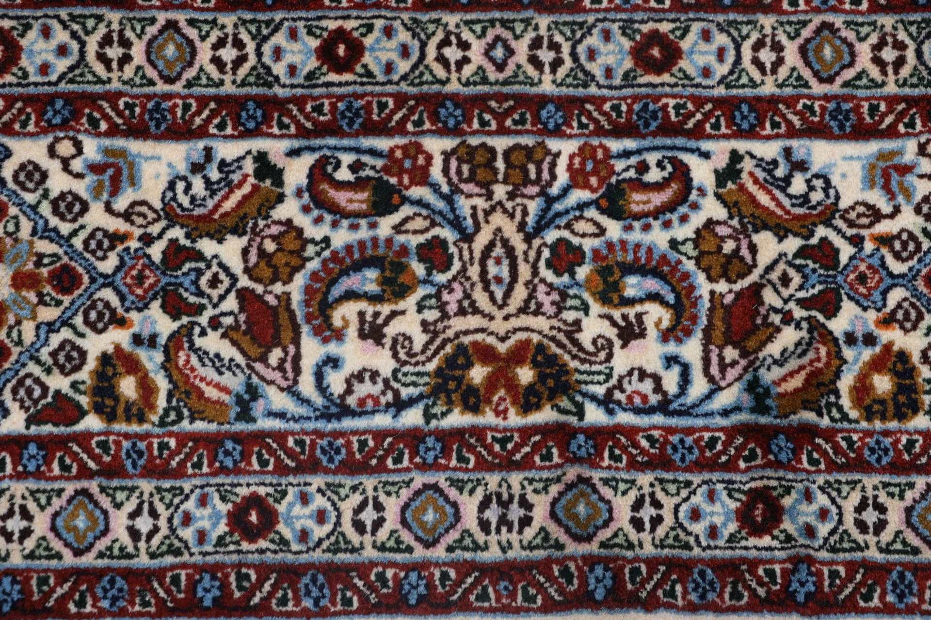 Handgeknüpfter Moud Perserteppich, 198 × 298 cm, Wolle