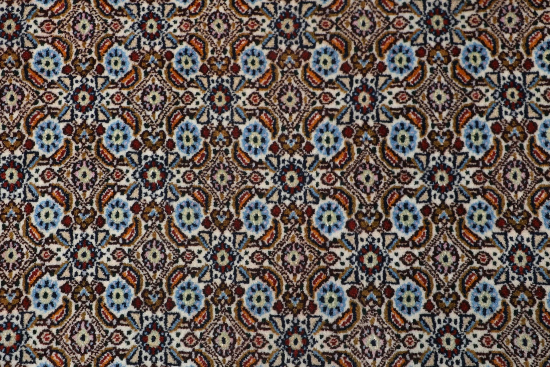 Handgeknüpfter Moud Perserteppich, 198 × 298 cm, Wolle