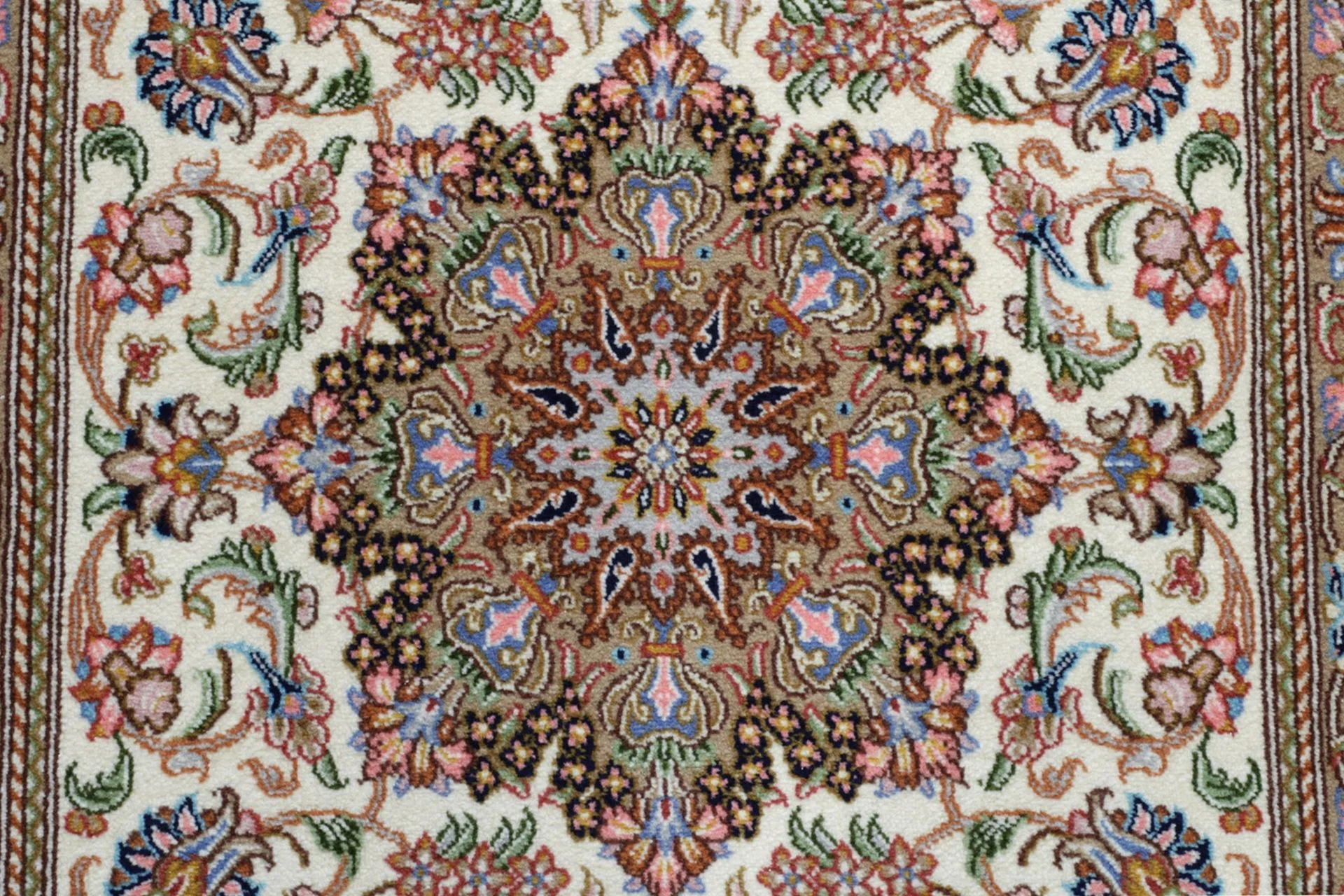 Ghom Perserteppich aus Iran, 80 × 310 cm
