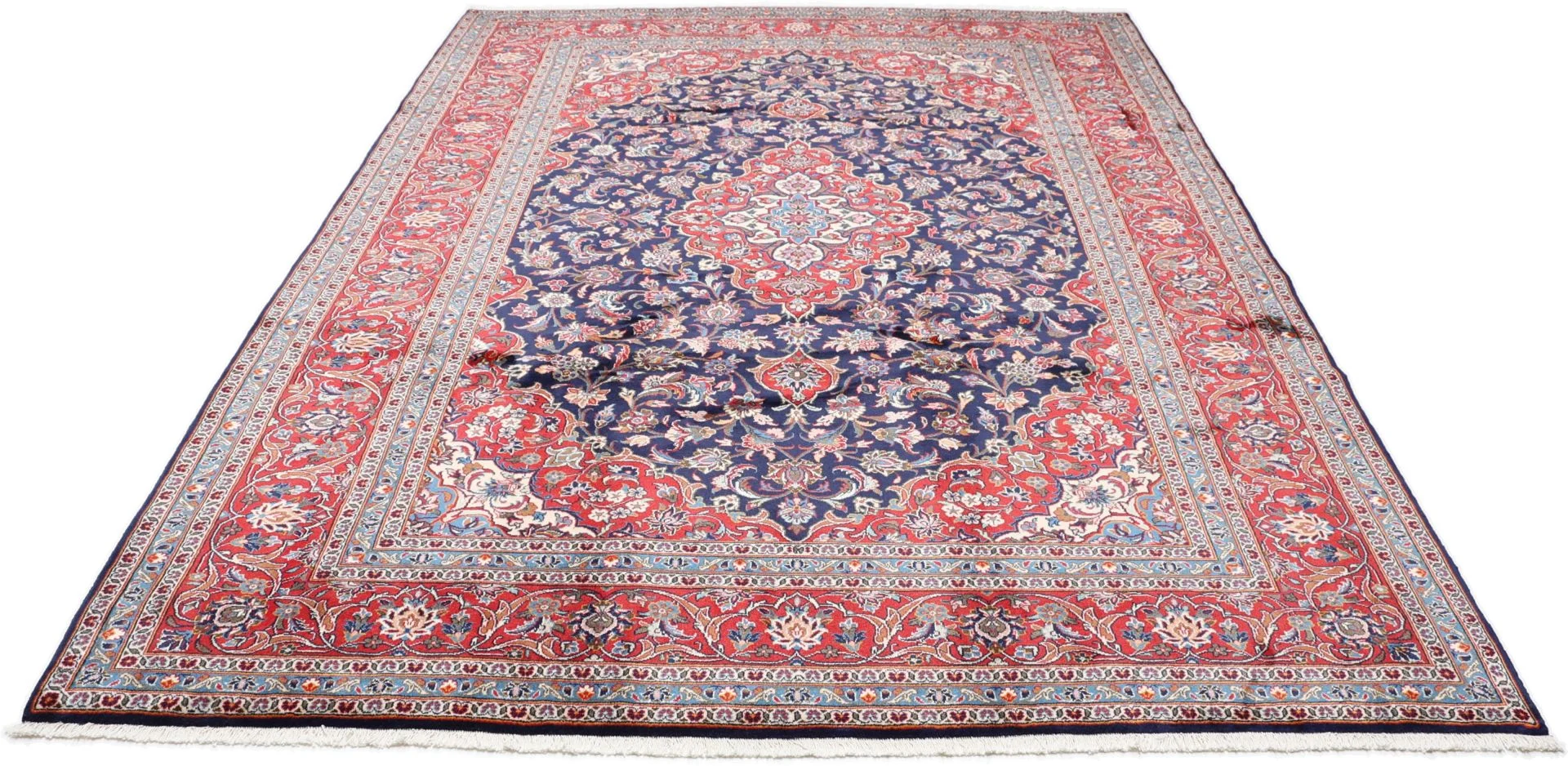 Handgeknüpfter Kashan Perserteppich, 243 × 345 cm, Wolle