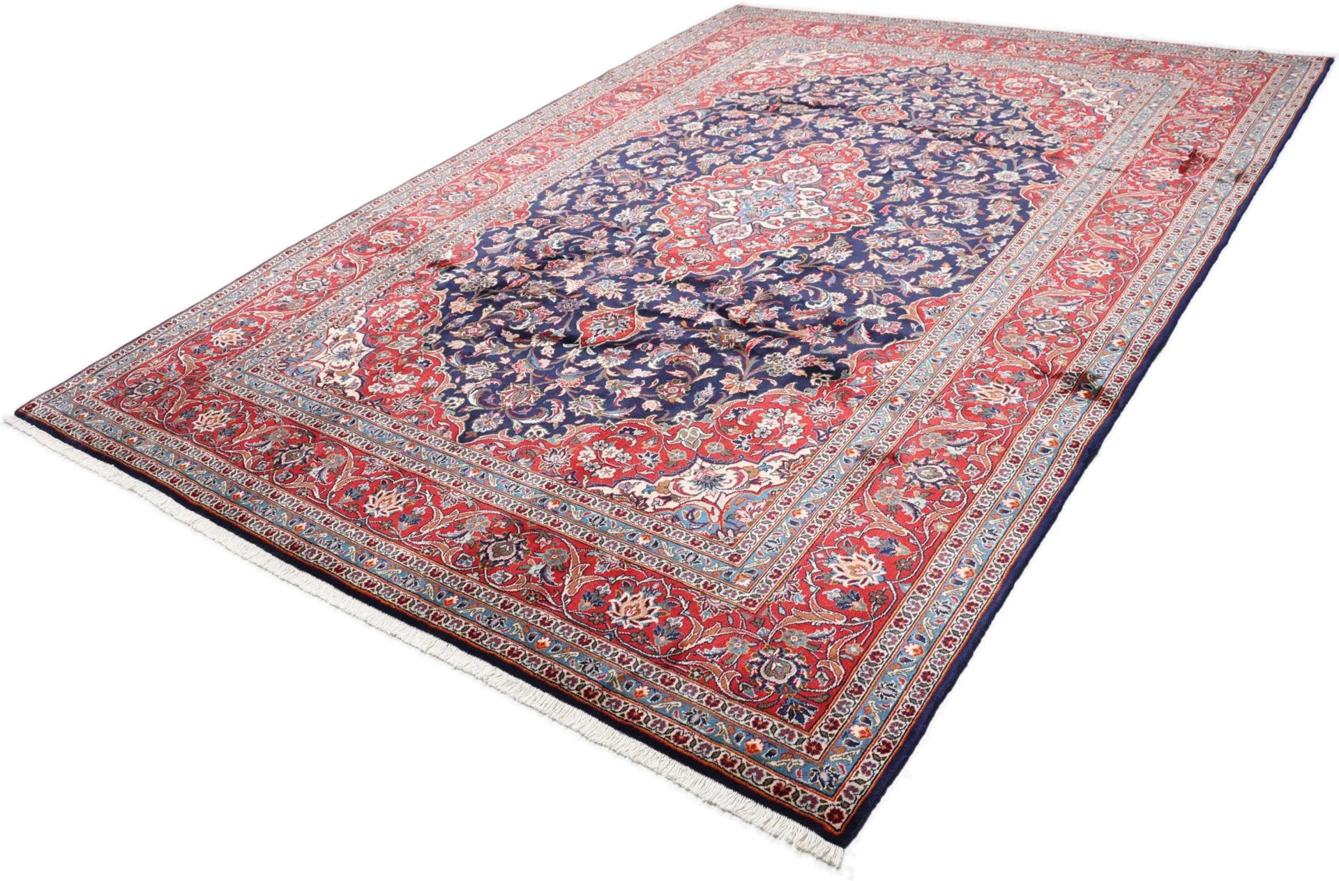 Handgeknüpfter Kashan Perserteppich, 243 × 345 cm, Wolle