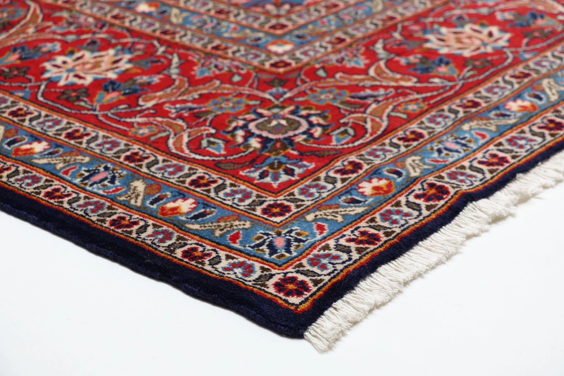 Handgeknüpfter Kashan Perserteppich, 243 × 345 cm, Wolle