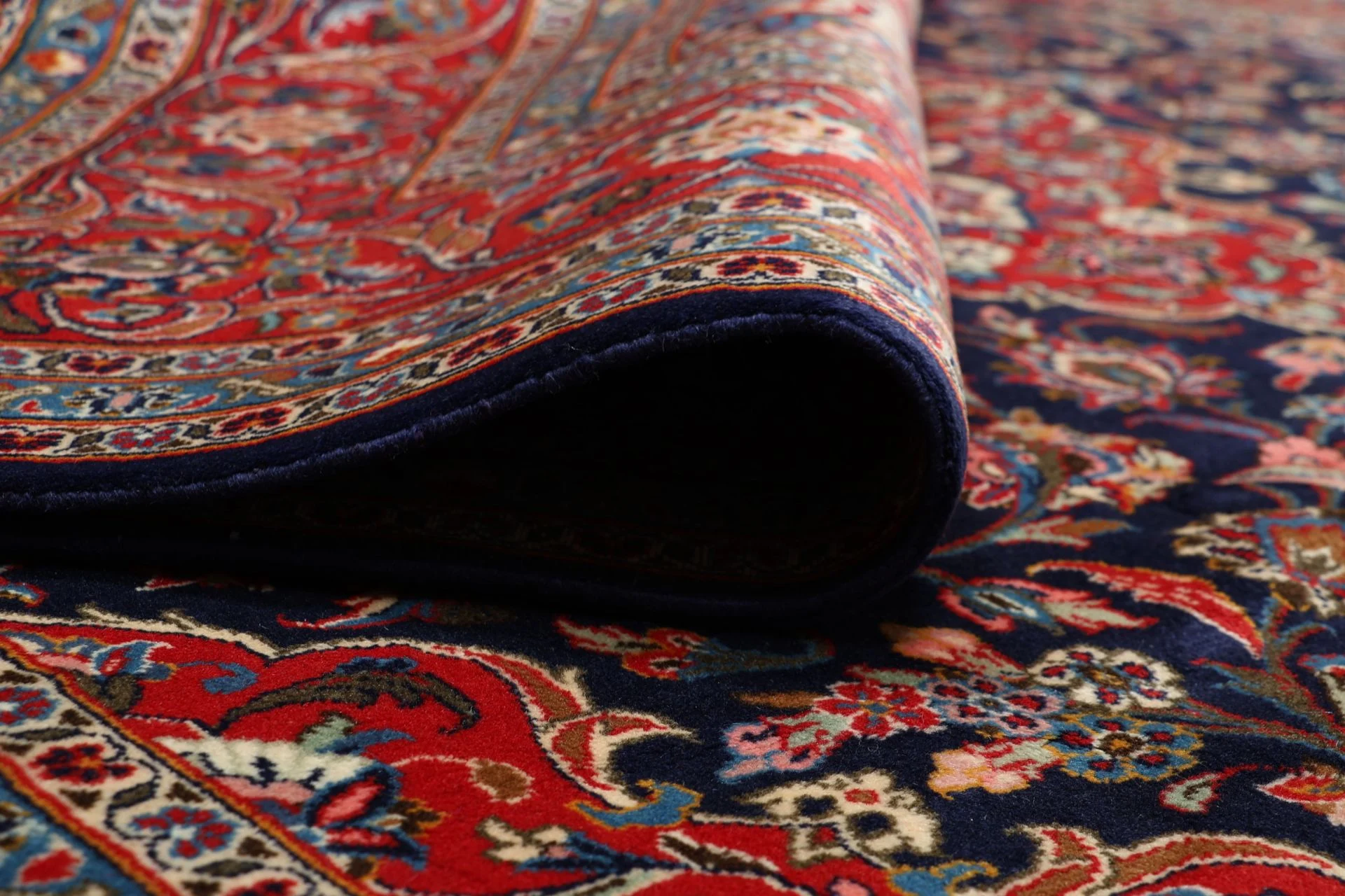 Handgeknüpfter Kashan Perserteppich, 243 × 345 cm, Wolle