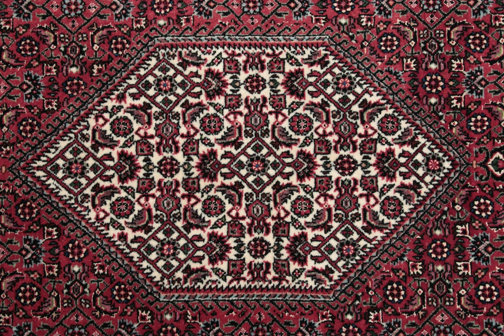 Handgeknüpfter Bijar Perserteppich, 83 × 405 cm, Wolle & Seide