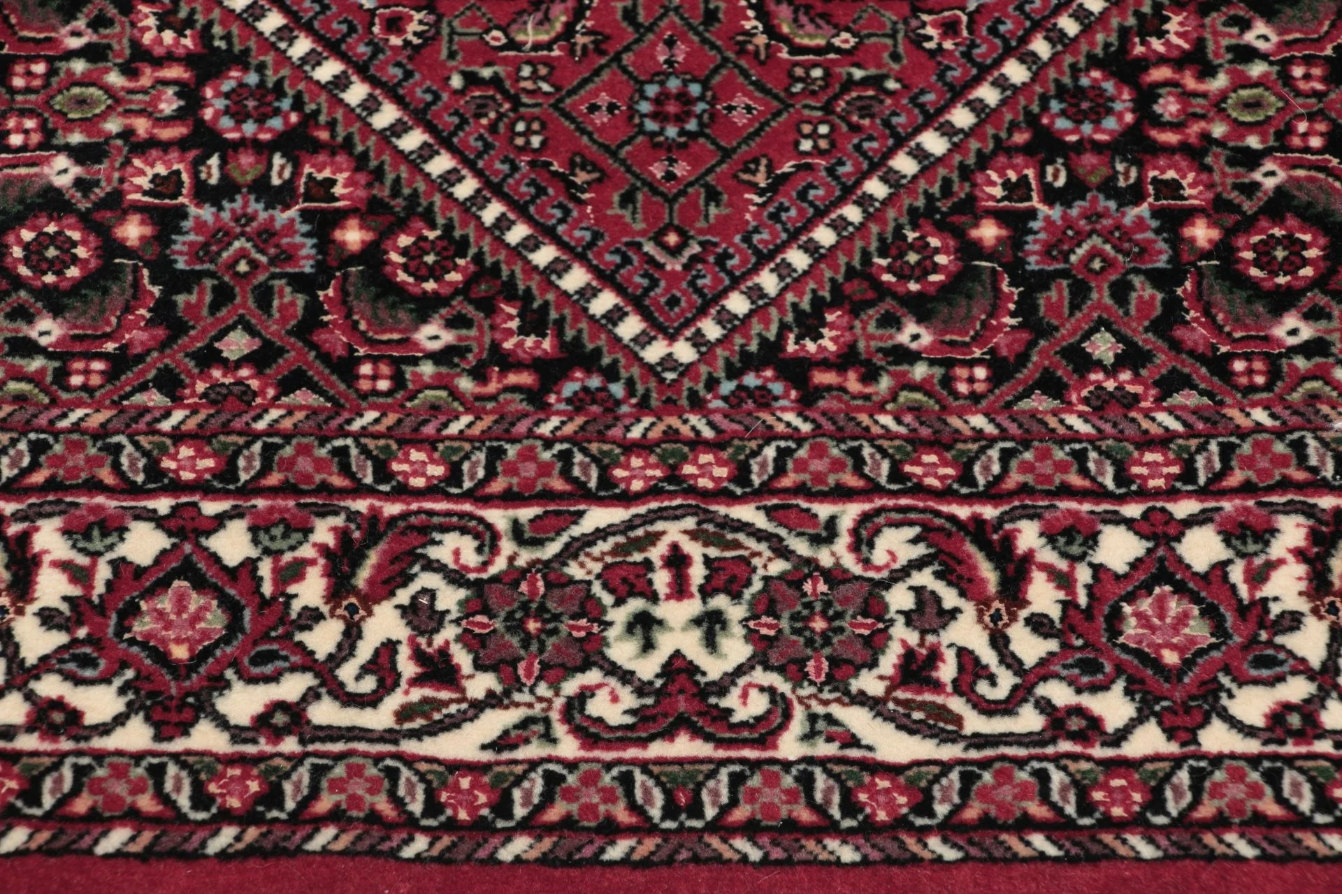 Handgeknüpfter Bijar Perserteppich, 83 × 405 cm, Wolle & Seide
