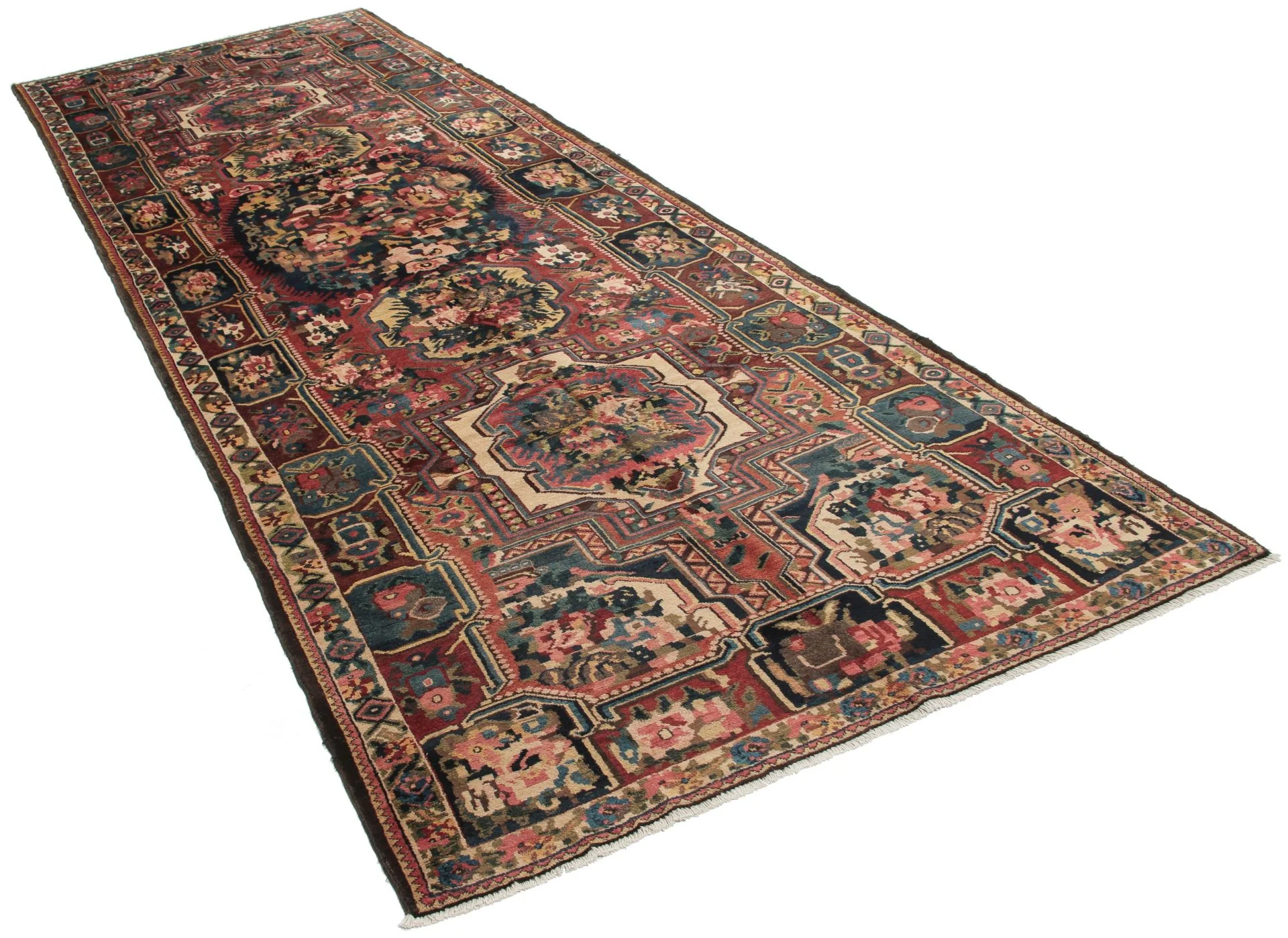 Handgeknüpfter Bakhtiari Perserteppich, 160 × 470 cm, Wolle