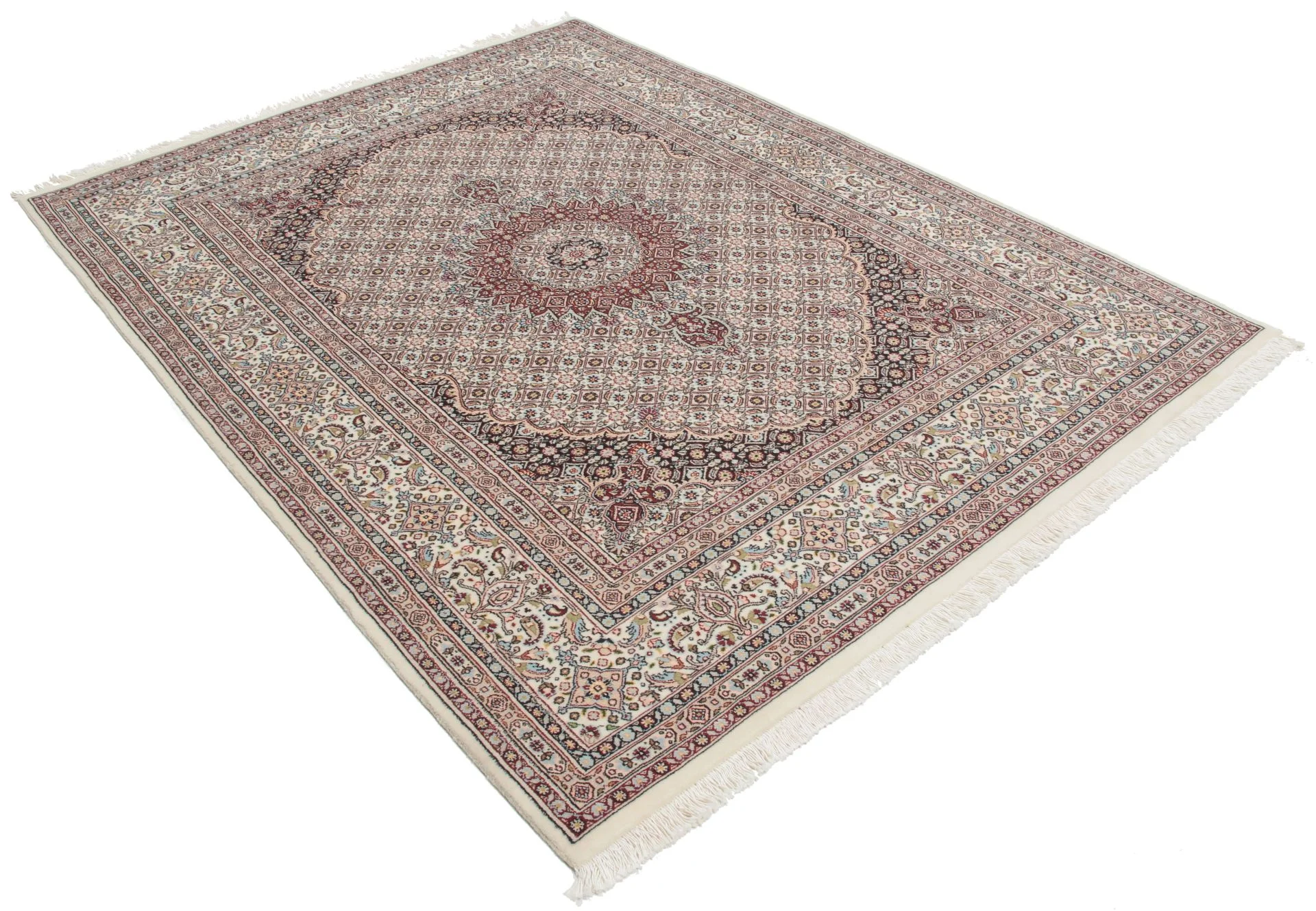 Handgeknüpfter Moud Perserteppich, 153 × 206 cm, Wolle