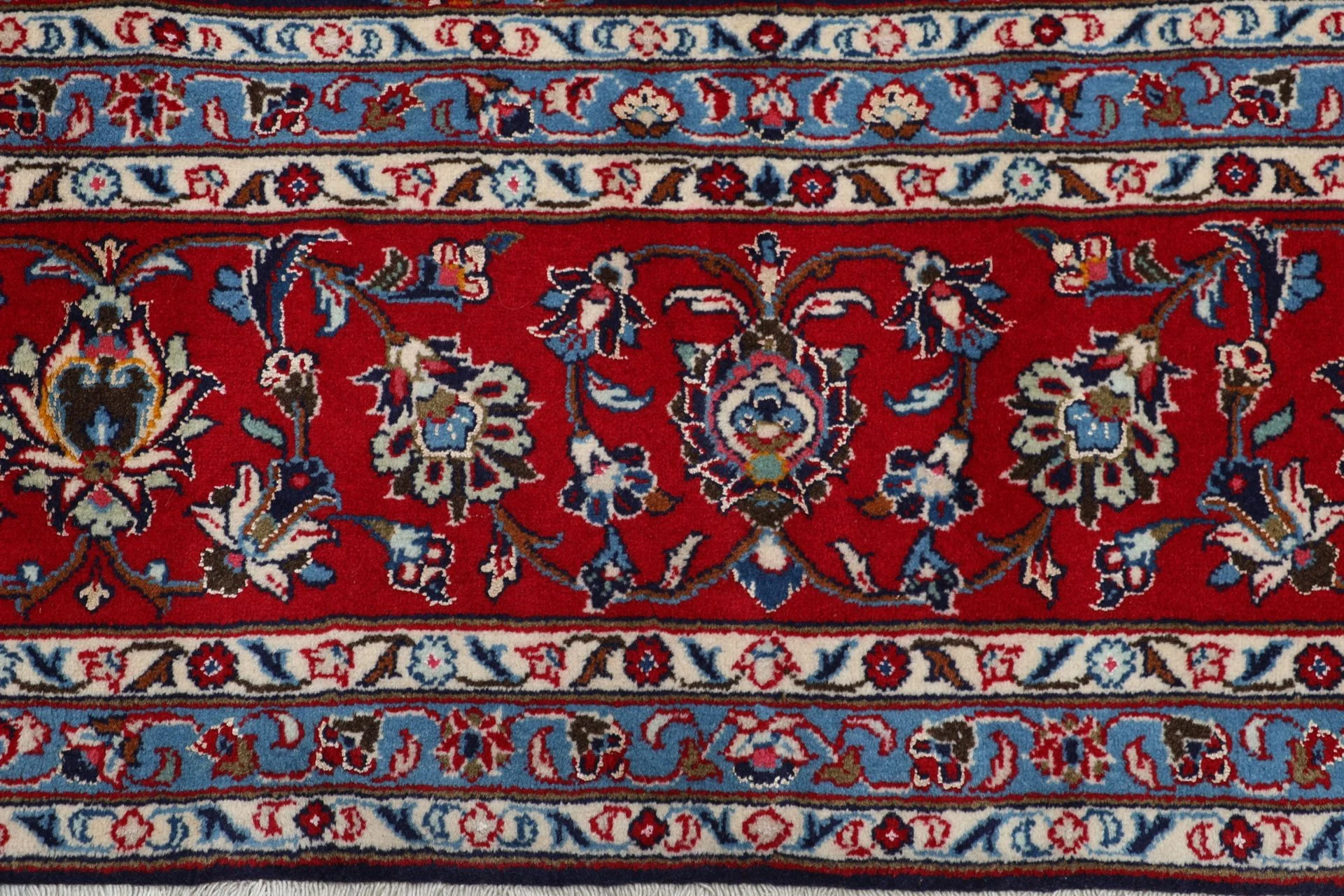 Handgeknüpfter Kashan Perserteppich, 246 × 342 cm, Wolle