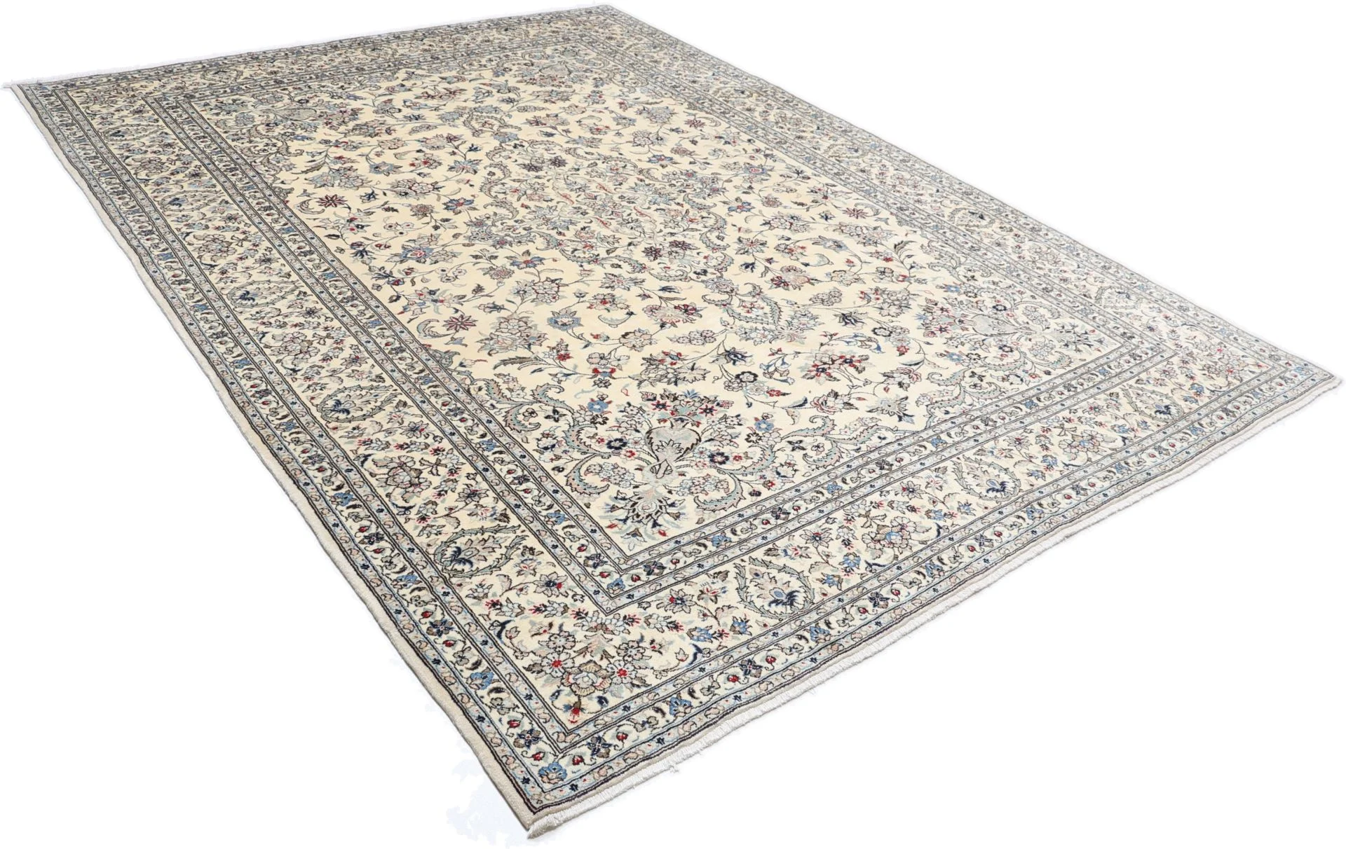 Kashan Perserteppich 255 × 355 cm aus Wolle, handgeknüpft