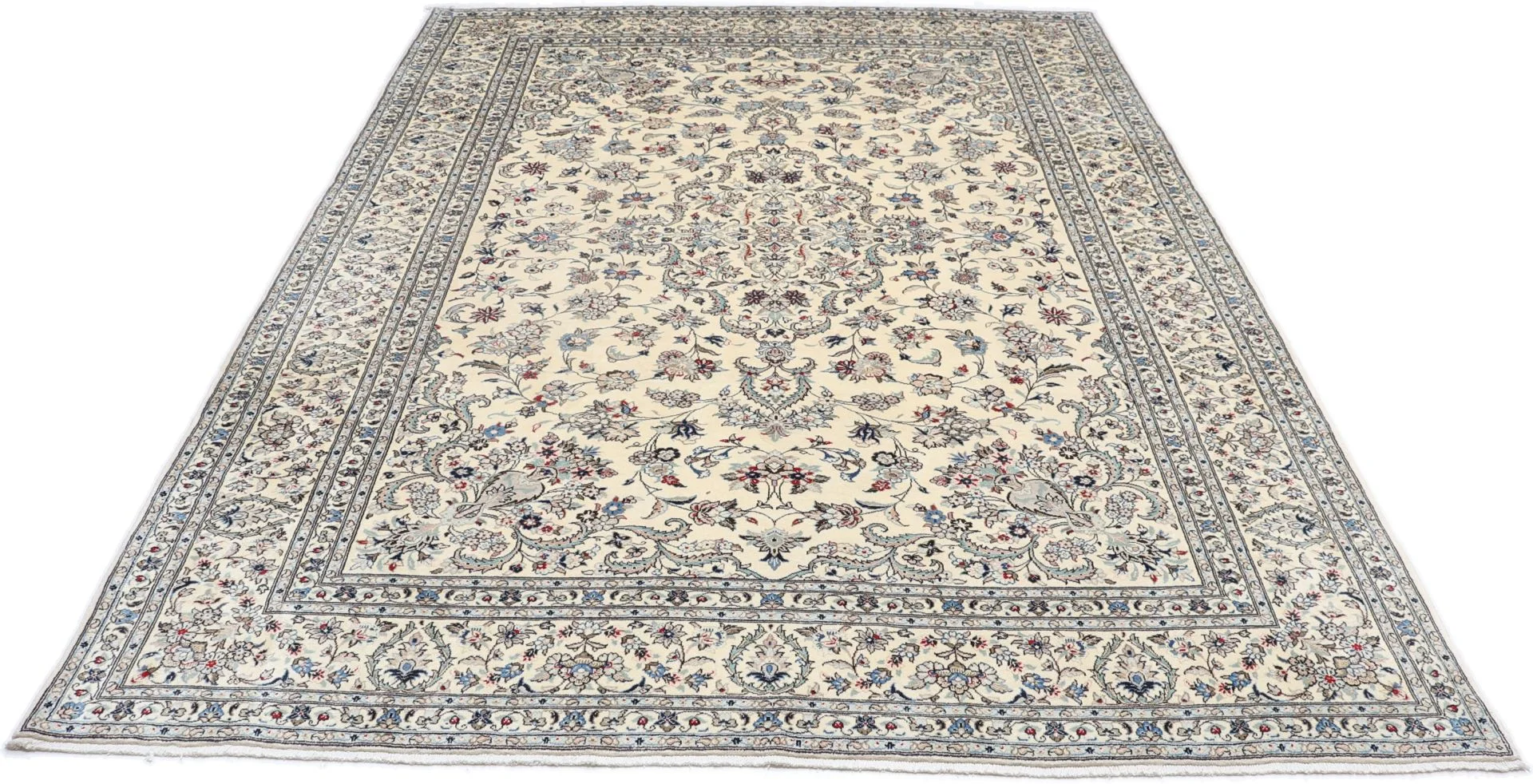 Kashan Perserteppich 255 × 355 cm aus Wolle, handgeknüpft