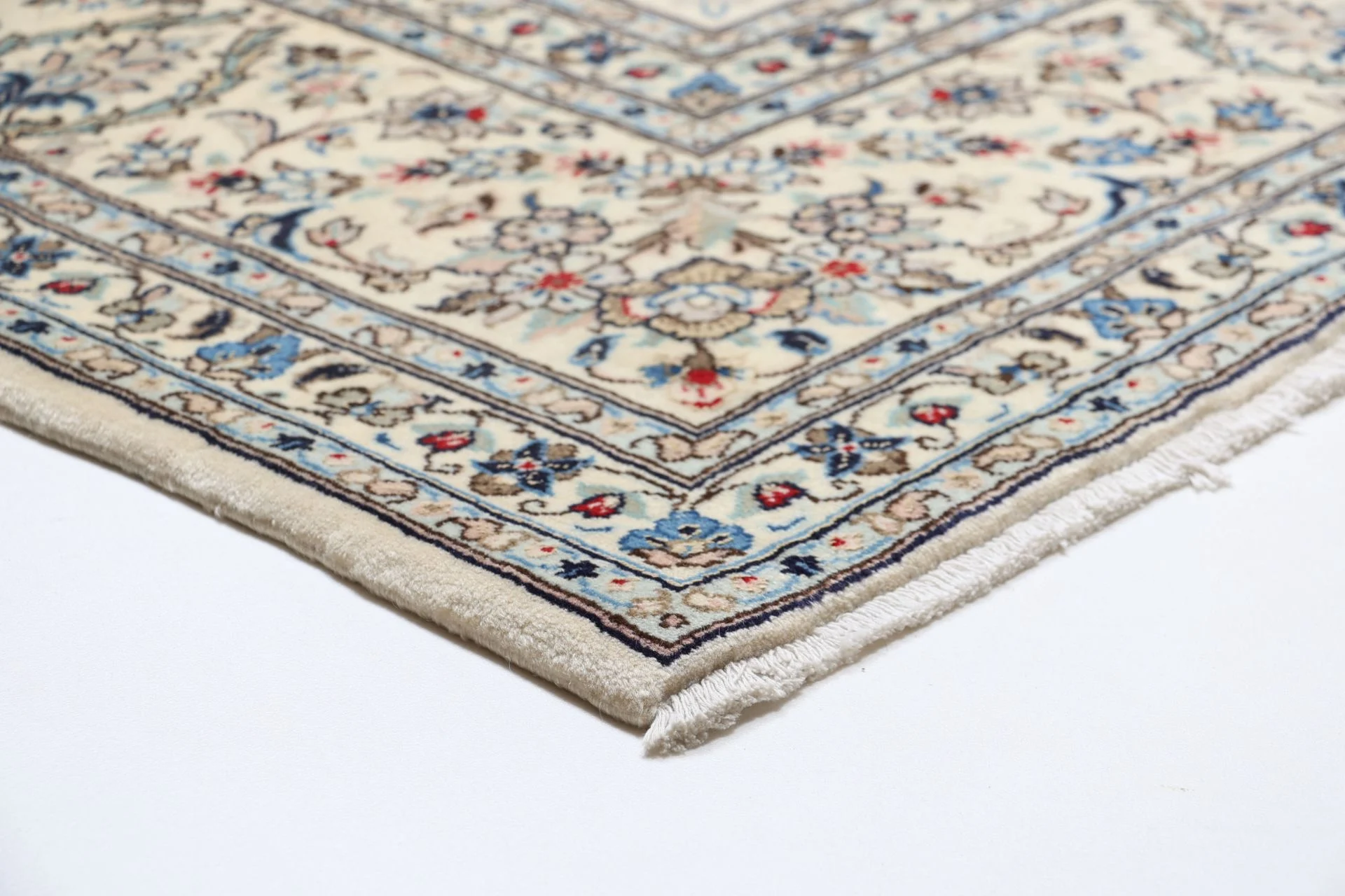 Kashan Perserteppich 255 × 355 cm aus Wolle, handgeknüpft