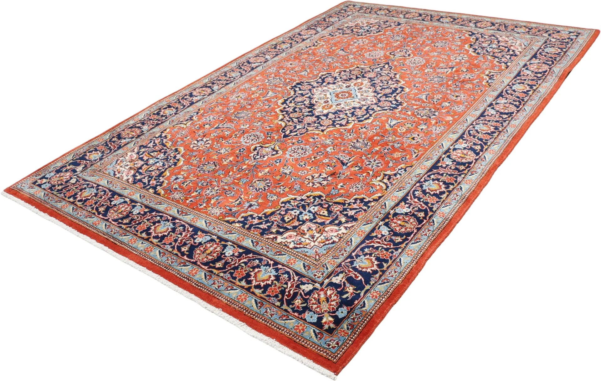 Kashan Perserteppich aus Iran, 200 × 310 cm