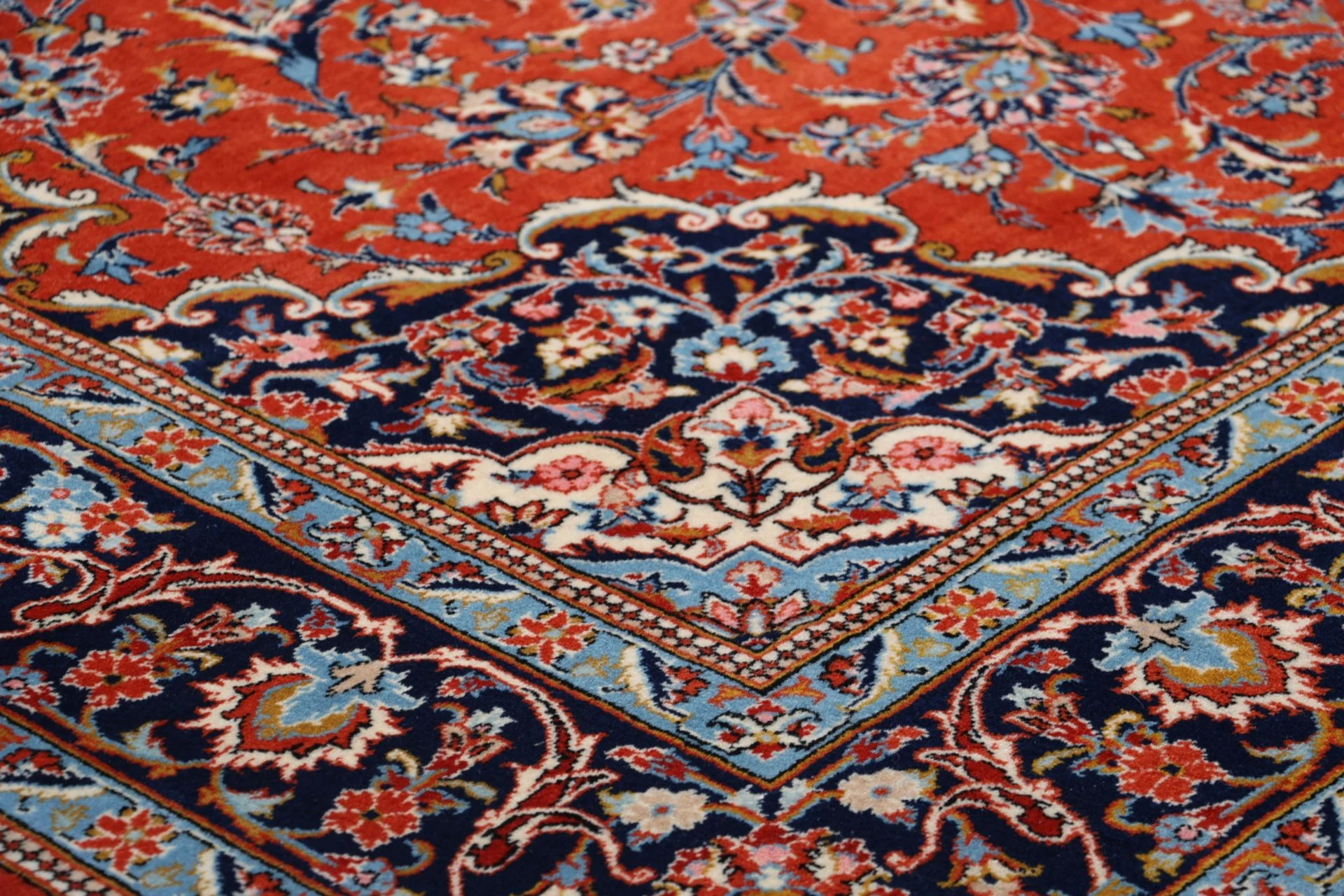 Kashan Perserteppich aus Iran, 200 × 310 cm