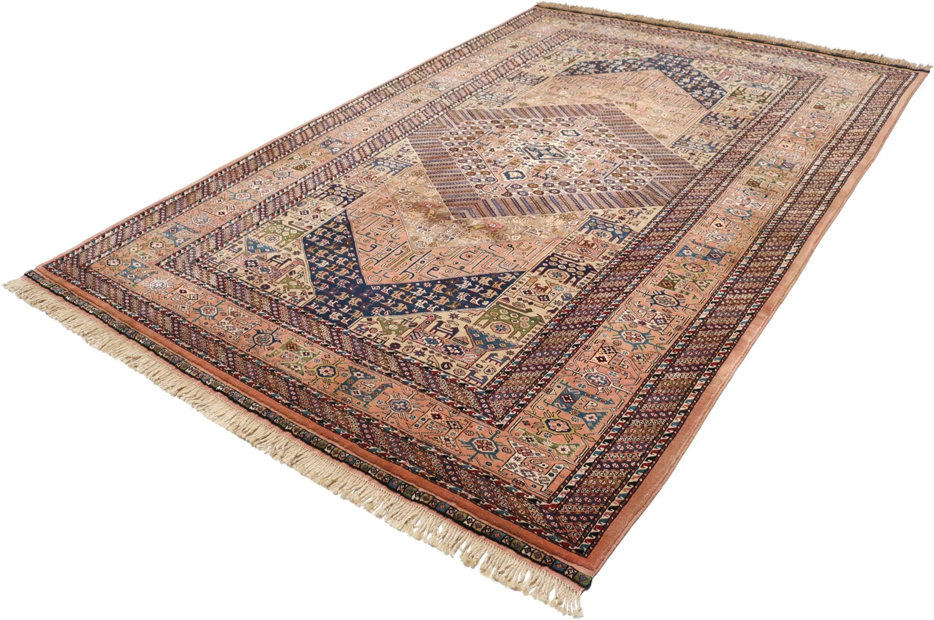 Handgeknüpfter Qashqai Perserteppich, 205 × 300 cm, Wolle