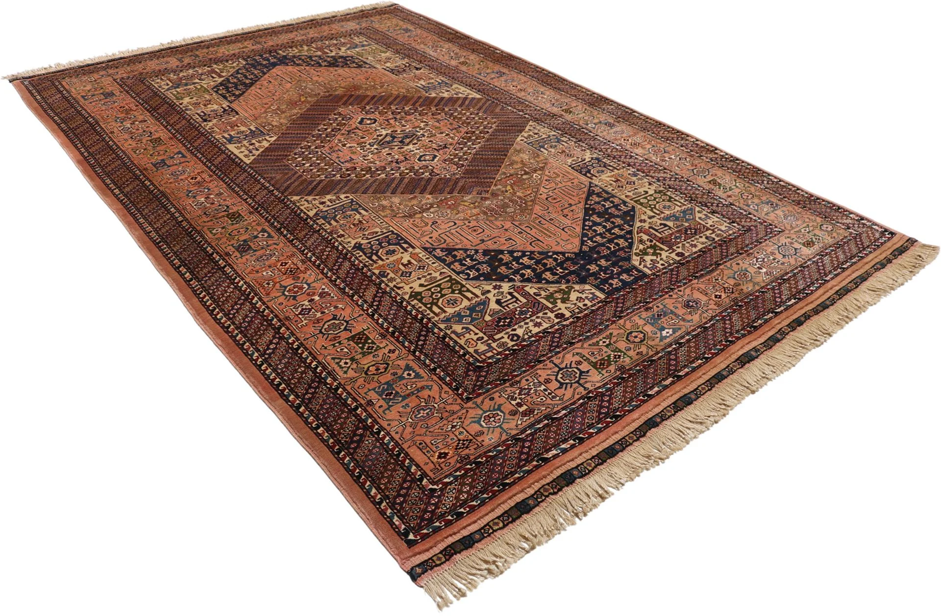 Handgeknüpfter Qashqai Perserteppich, 205 × 300 cm, Wolle