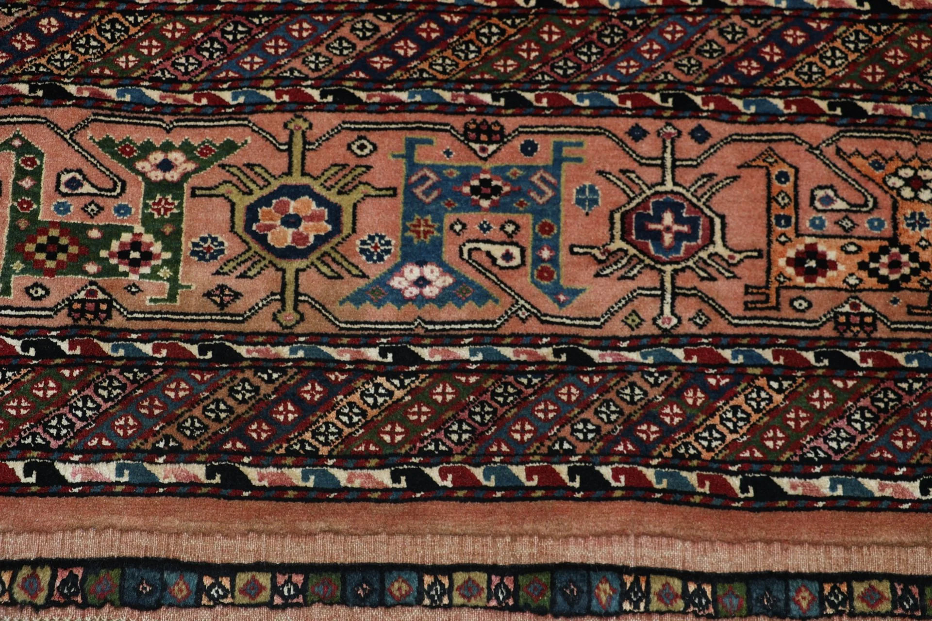 Handgeknüpfter Qashqai Perserteppich, 205 × 300 cm, Wolle