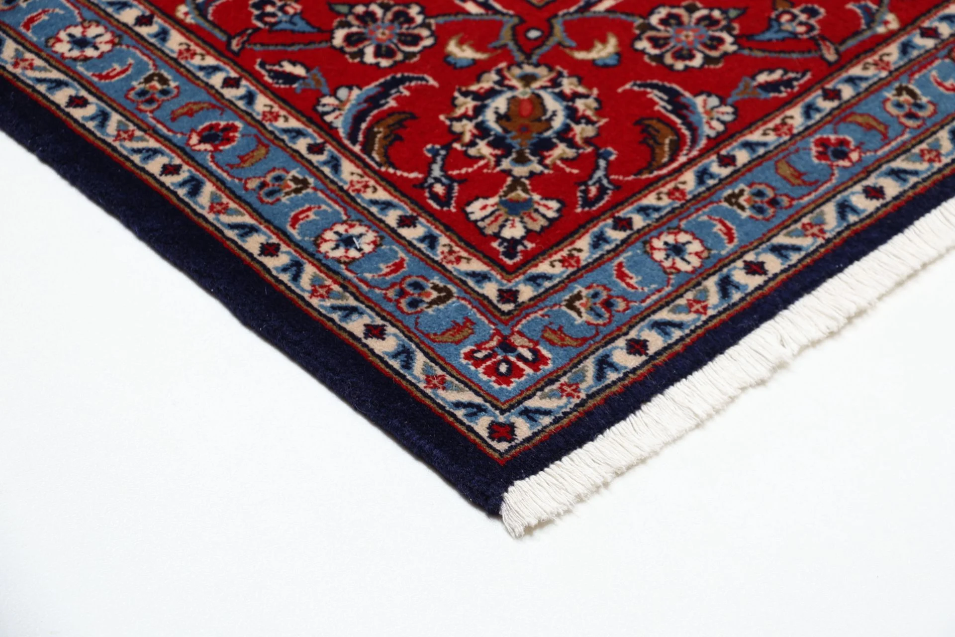 Kashan Perserteppich 199 × 305 cm aus Wolle, handgeknüpft
