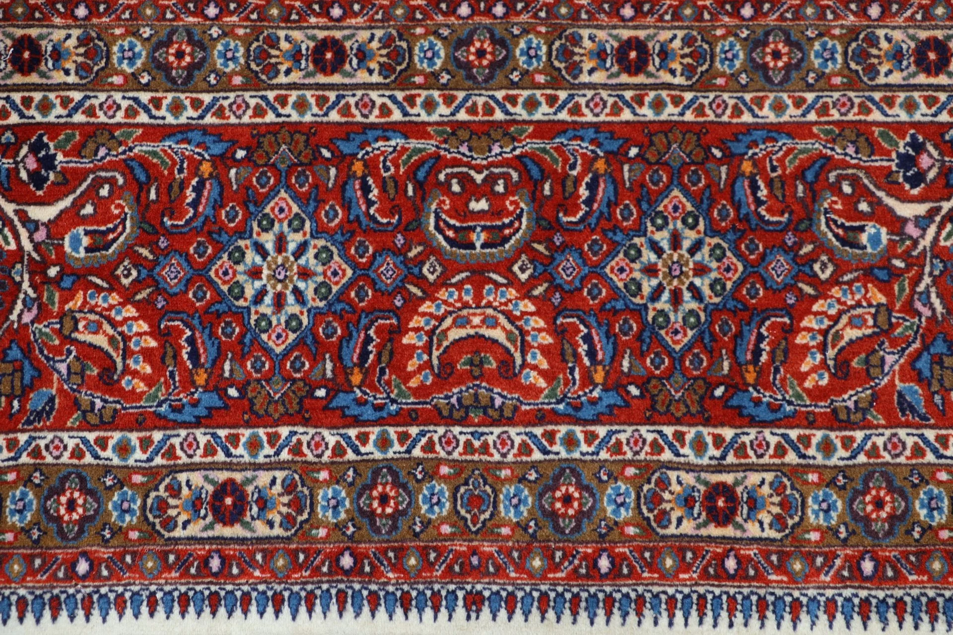 Handgeknüpfter Moud Perserteppich 253 × 352 cm