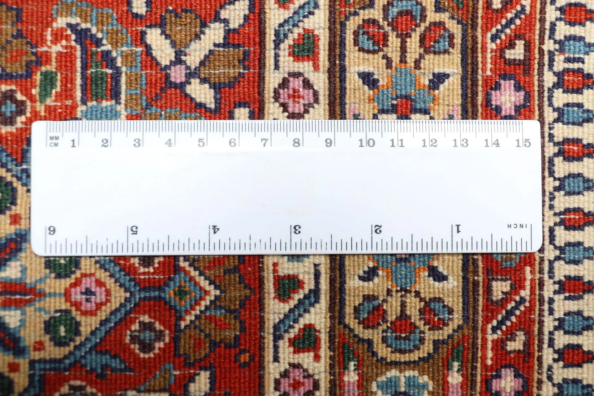 Handgeknüpfter Moud Perserteppich 253 × 352 cm