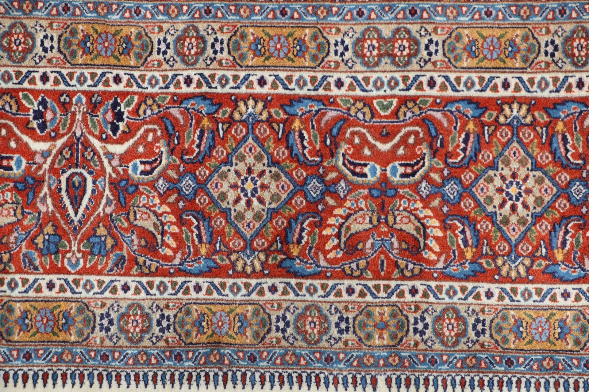 Handgeknüpfter Moud Perserteppich, 250 × 347 cm, Wolle