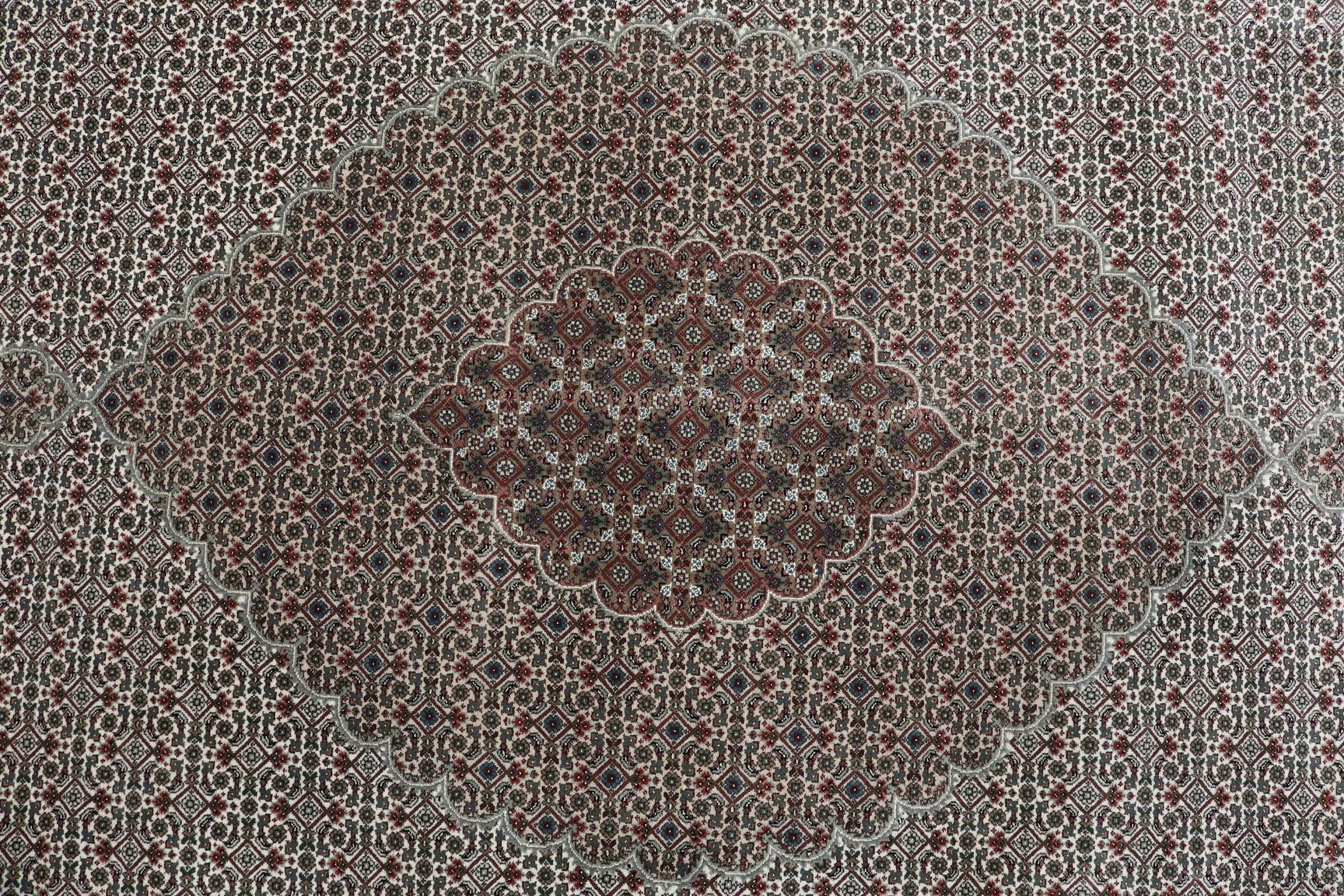 Handgeknüpfter Täbriz Orientteppich, 298 × 397 cm, Wolle