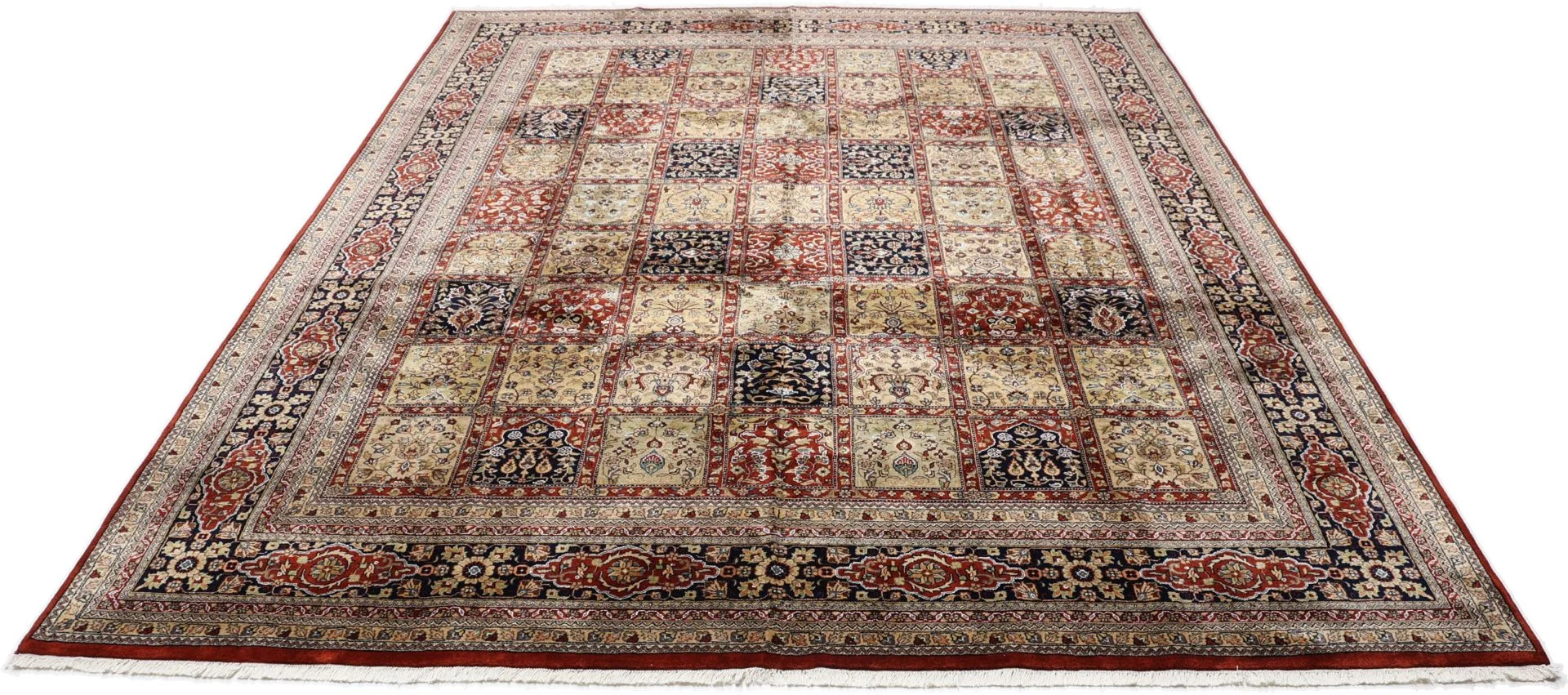 Handgeknüpfter Ghom Orientteppich, 302 × 395 cm, Wolle