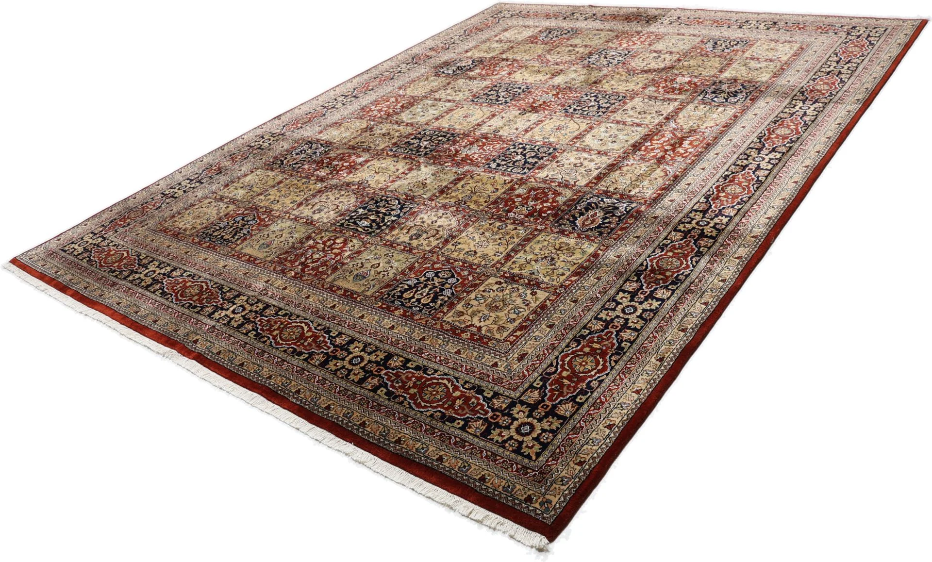 Handgeknüpfter Ghom Orientteppich, 302 × 395 cm, Wolle